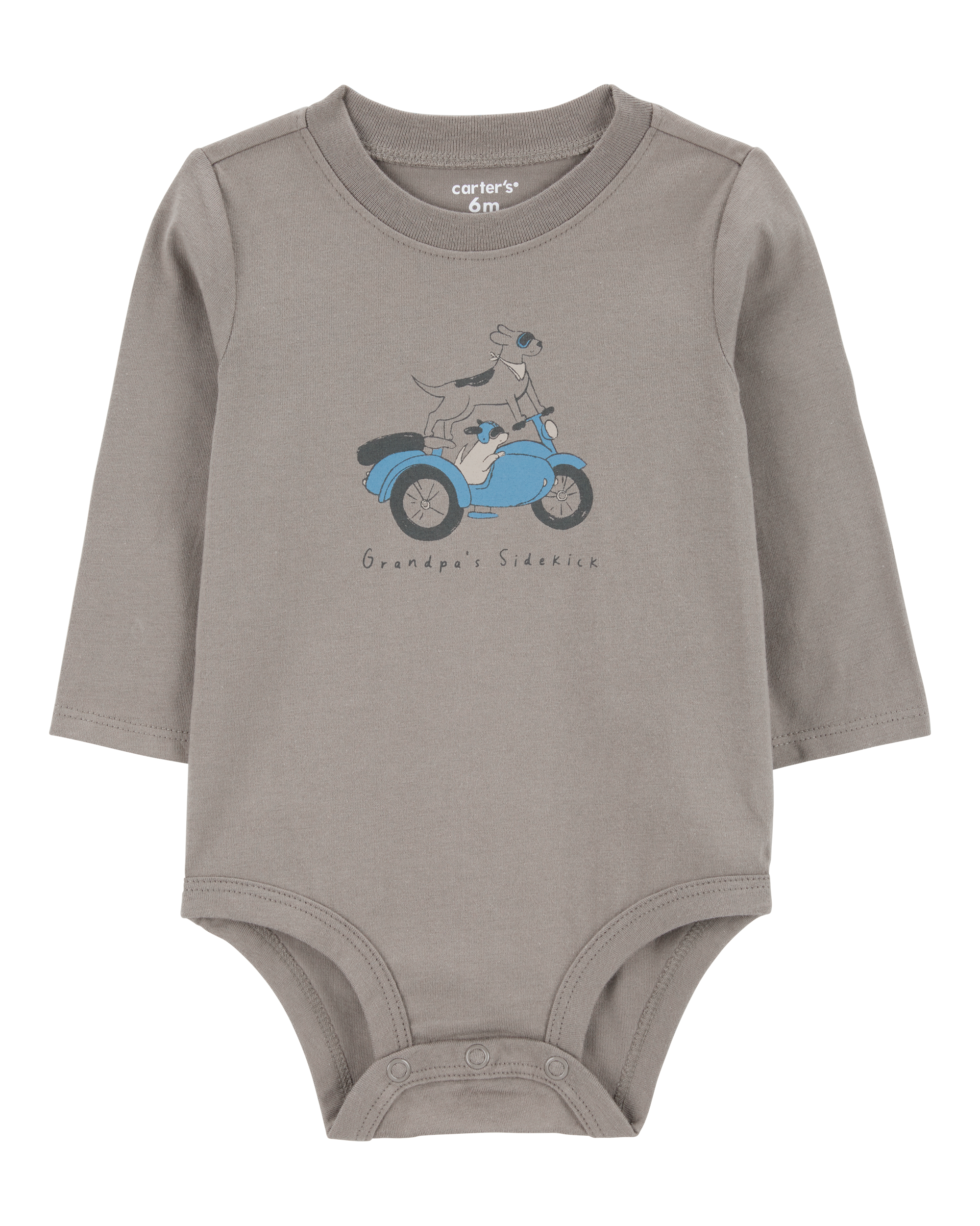 Baby Grandpa's Sidekick Long-Sleeve Bodysuit, image 1 of 3 slides