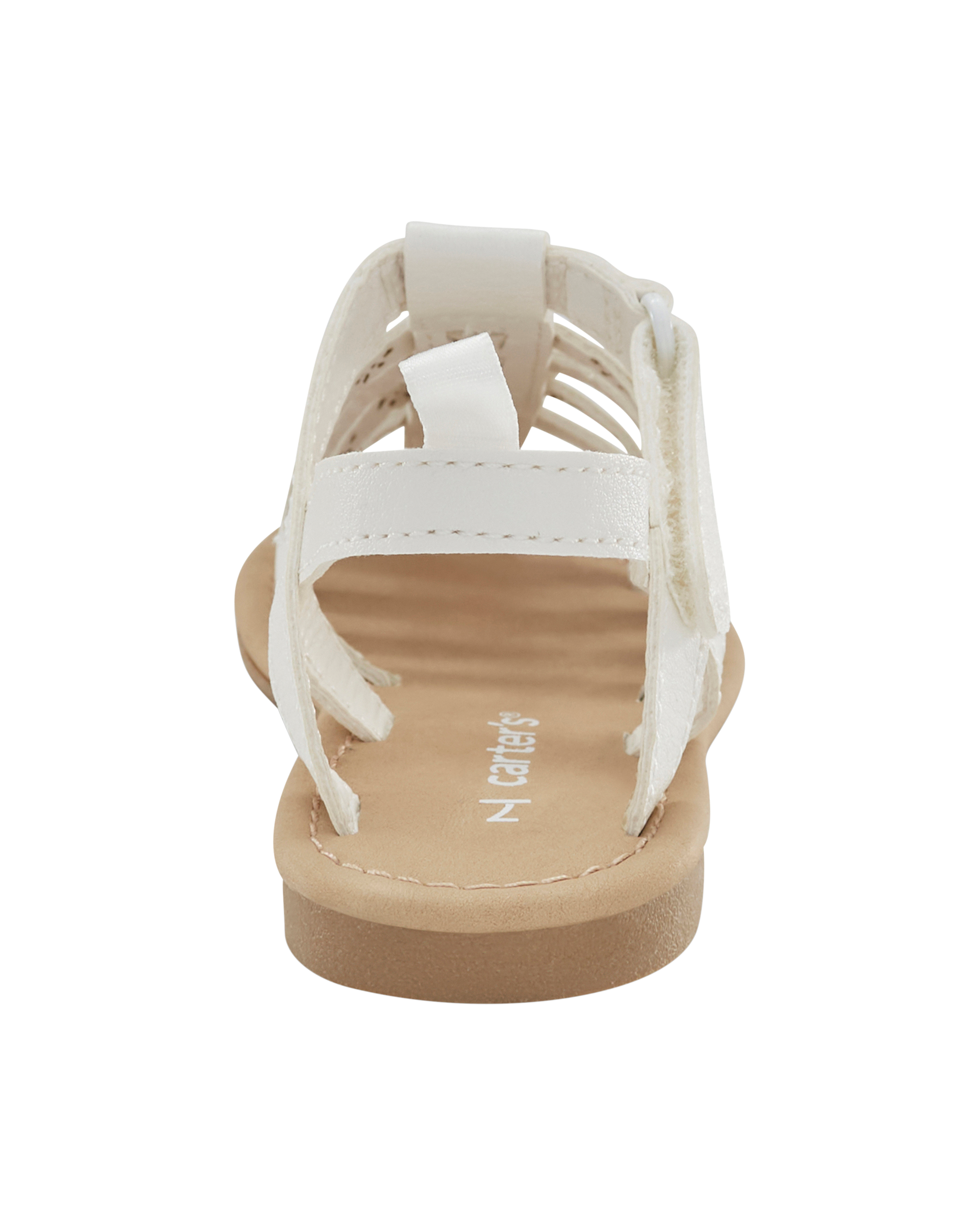 Toddler Casual Sandals - White, image 3 of 7 slides