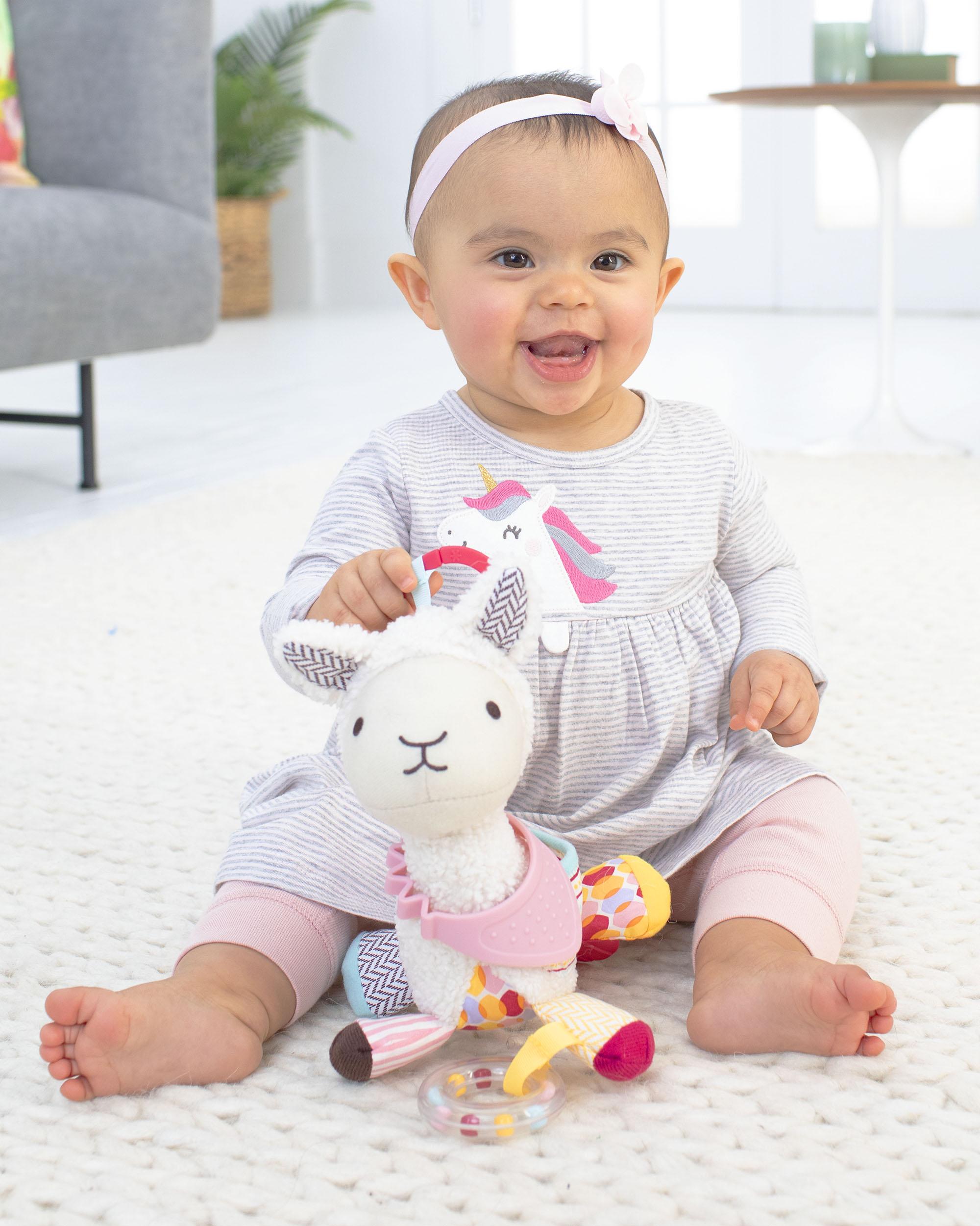 Bandana Buddies Baby Activity Toy - Llama, image 2 of 4 slides