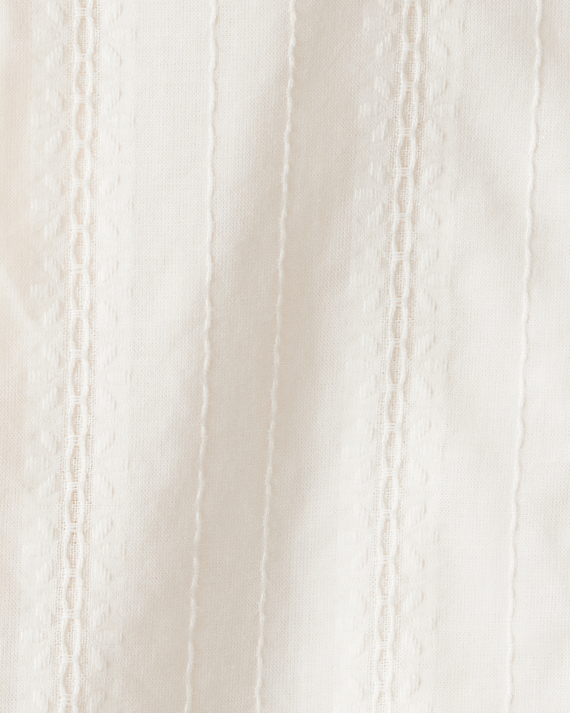 Toddler Girl Cotton Long-Sleeve Button-Down - White, image 3 of 4 slides