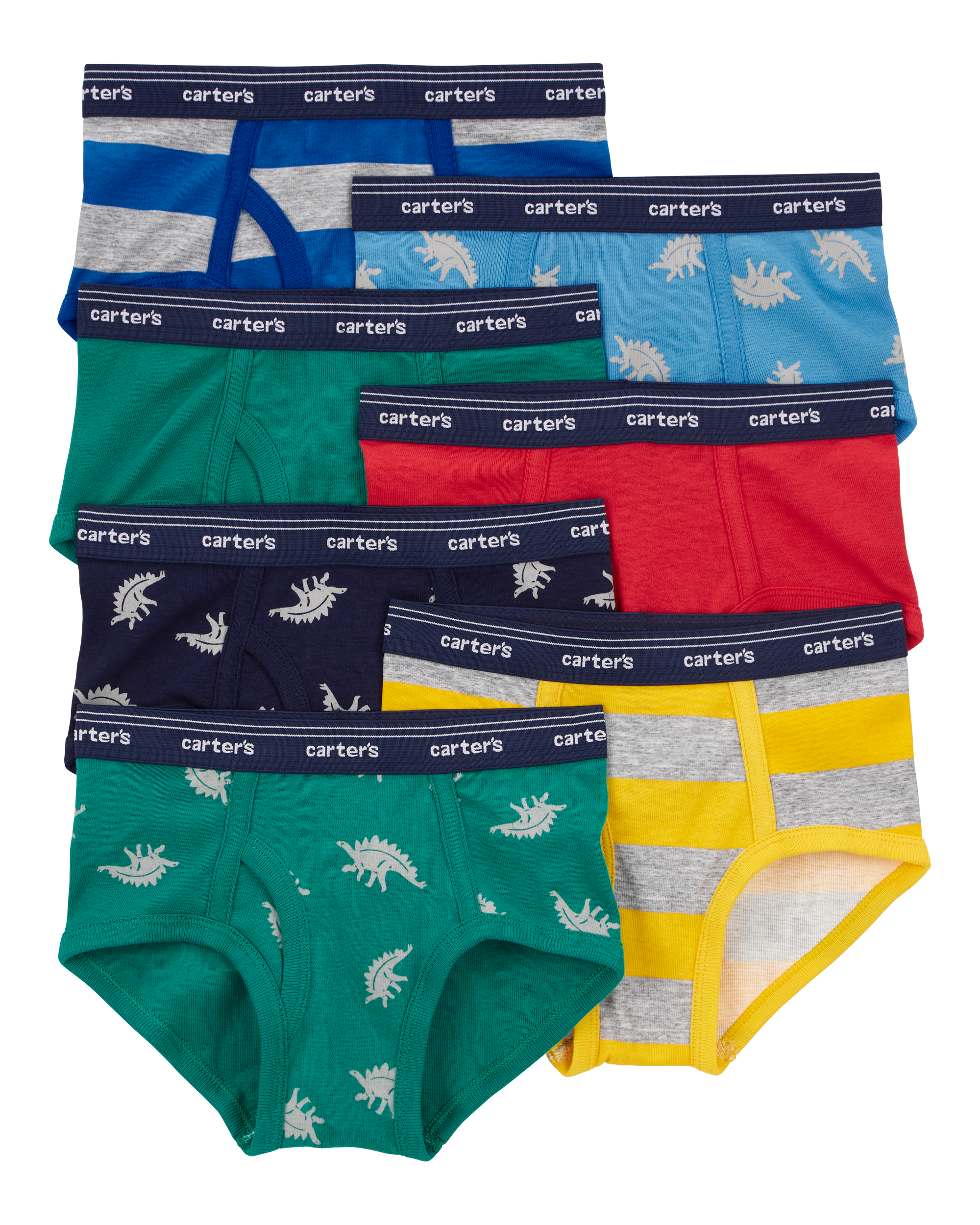 Toddler 7-Pack Cotton Briefs Underwear, image 1 of 2 slides