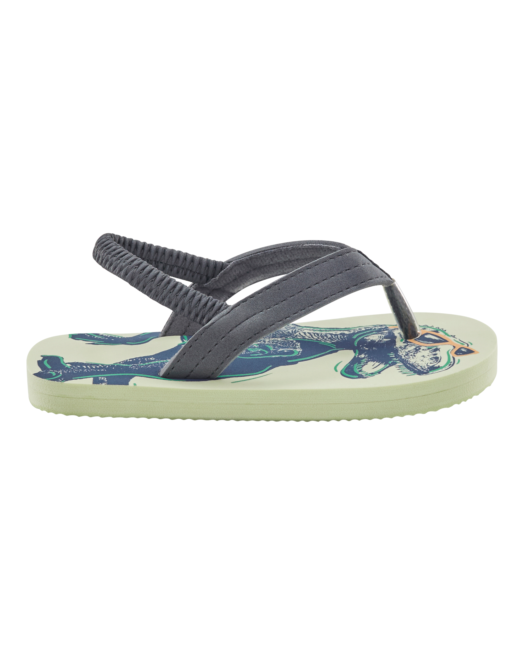 Dinosaur Flip Flops, image 2 of 7 slides