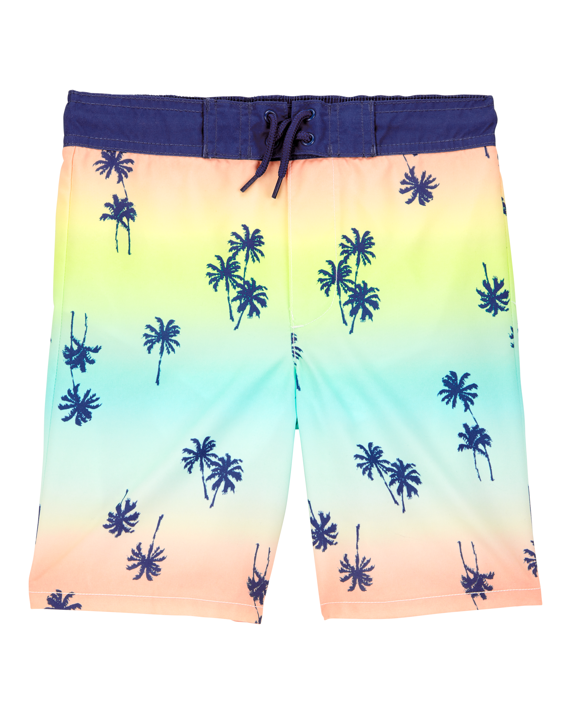 Kid 2-Piece Palm Tree Rashguard & Swim Trunk Set, image 4 of 6 slides