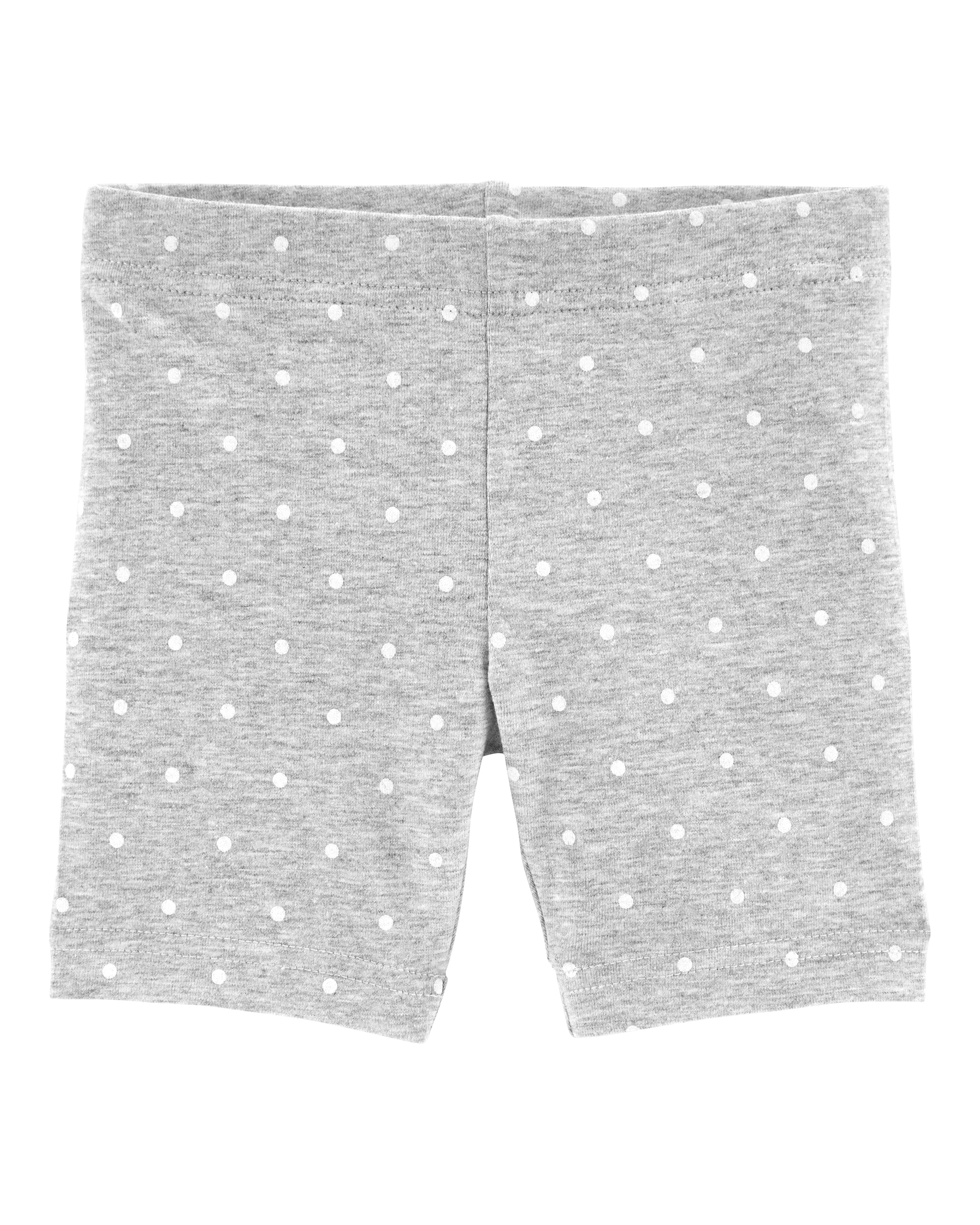 Toddler Girl Polka Dot Tumbling Shorts - Heather Grey, image 1 of 2 slides