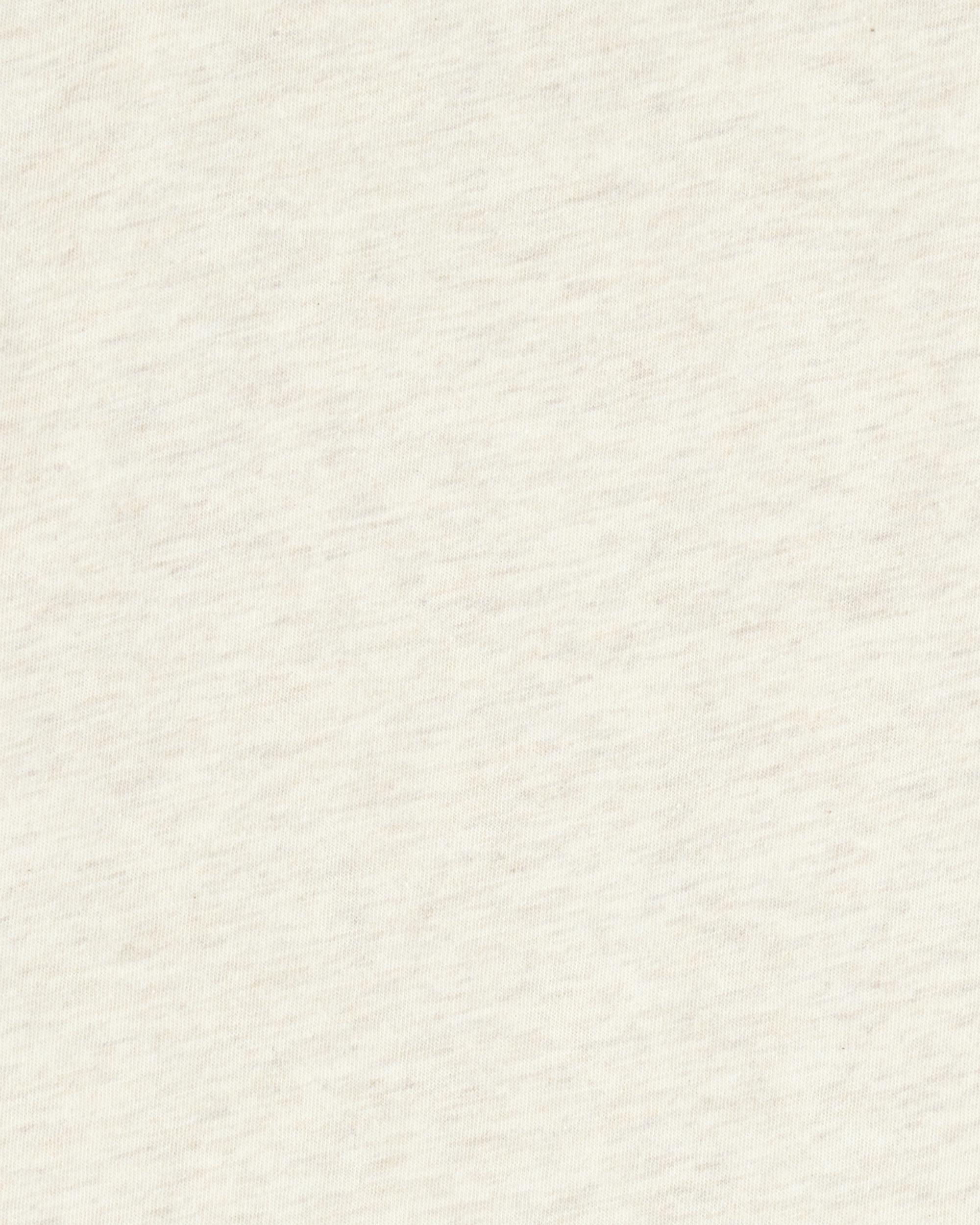 Kid Pocket Henley Tee - Cream, image 2 of 3 slides
