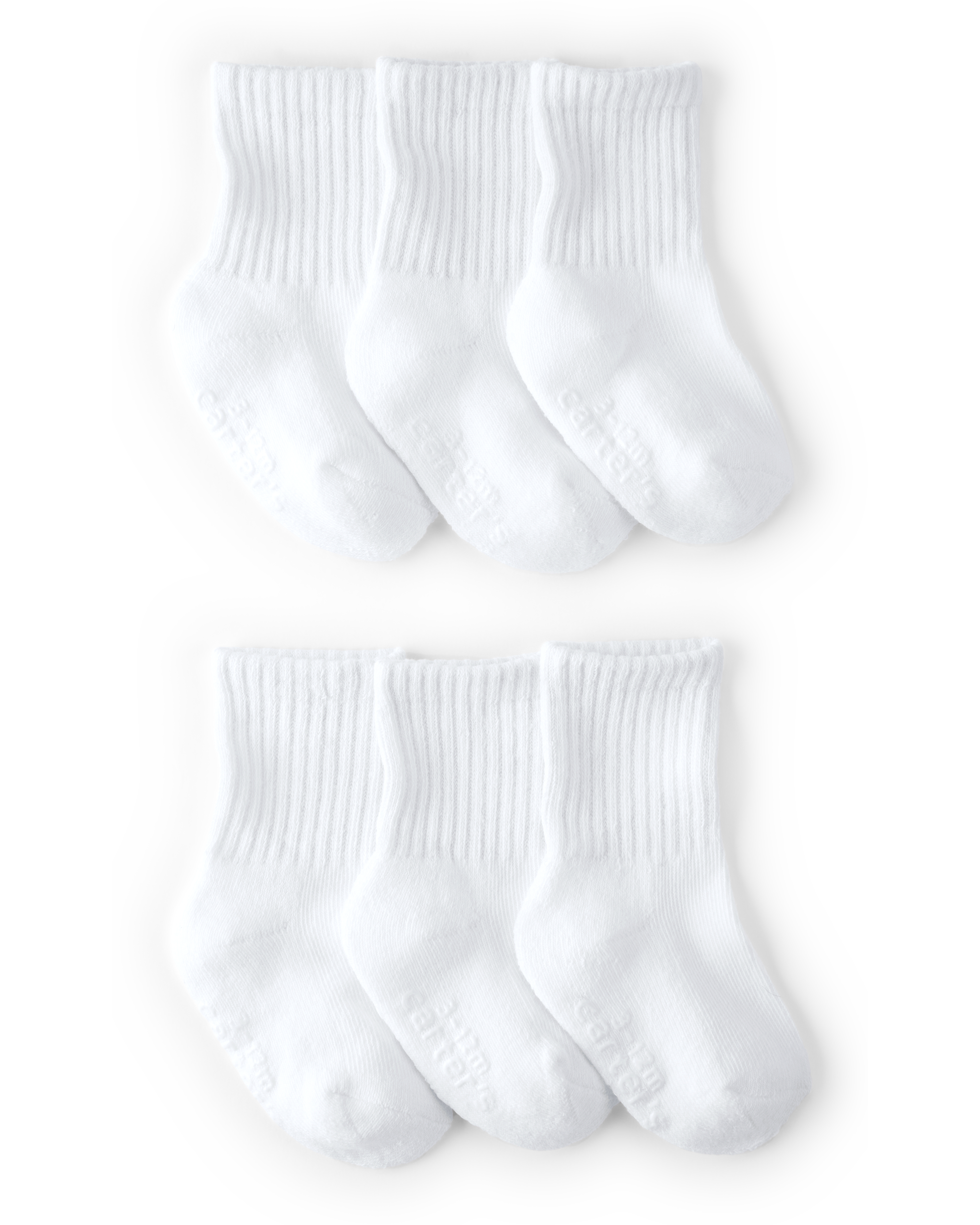 Baby 6-Pack Crew Socks, image 1 of 2 slides