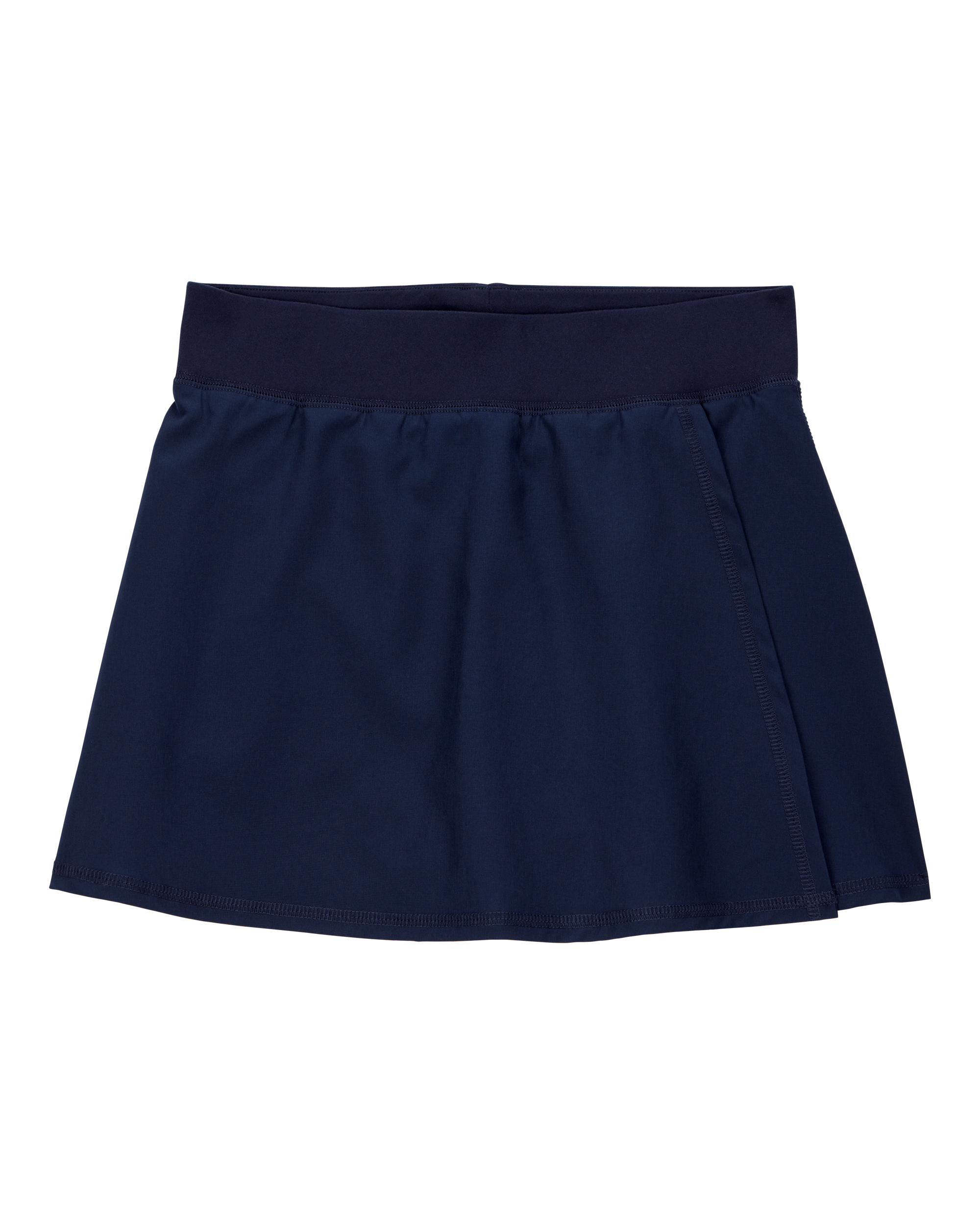 Kid 2-Pack Poplin Stretch Uniform Skorts - Navy, image 2 of 4 slides