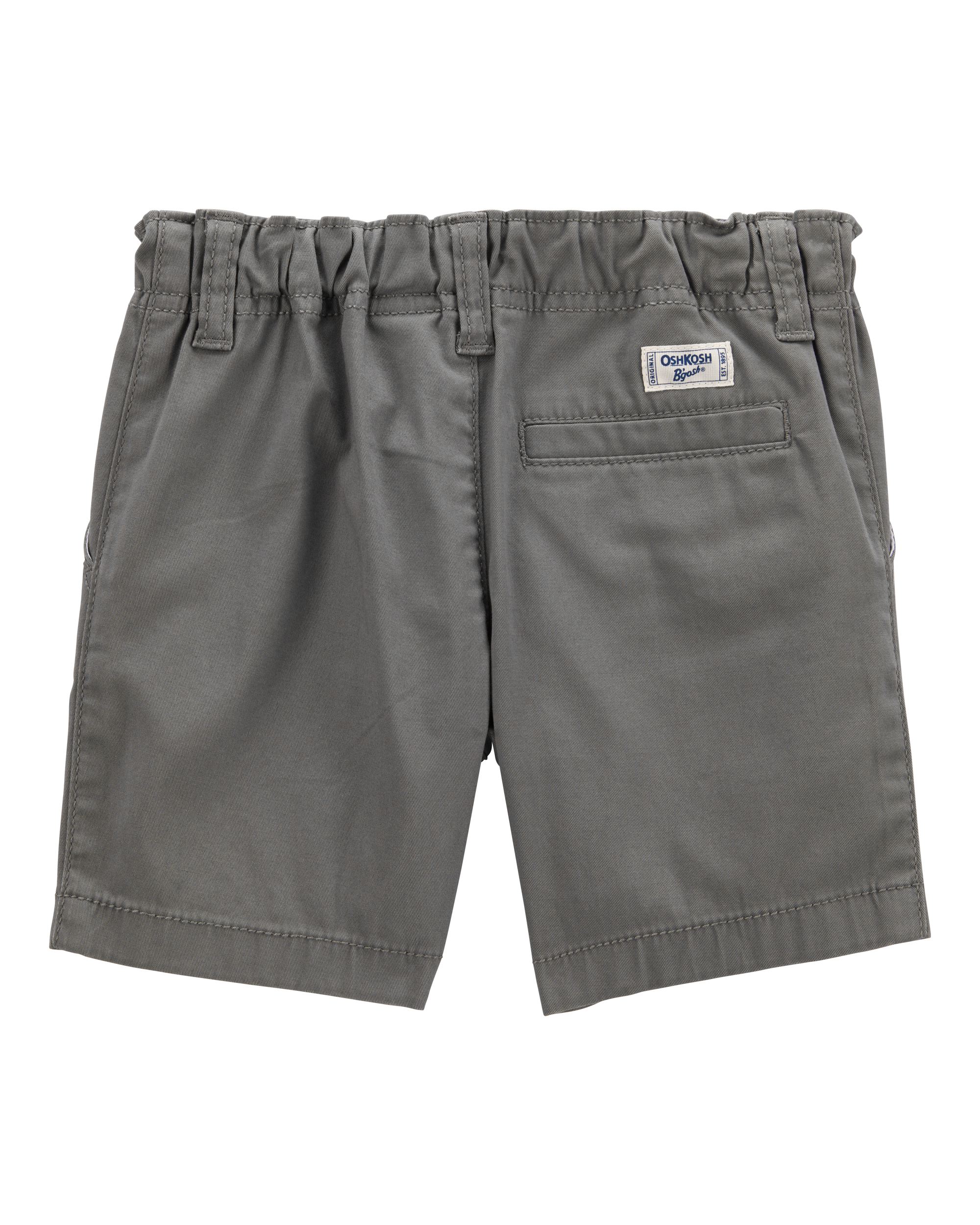 Baby Flat-Front Shorts - Grey, image 2 of 4 slides