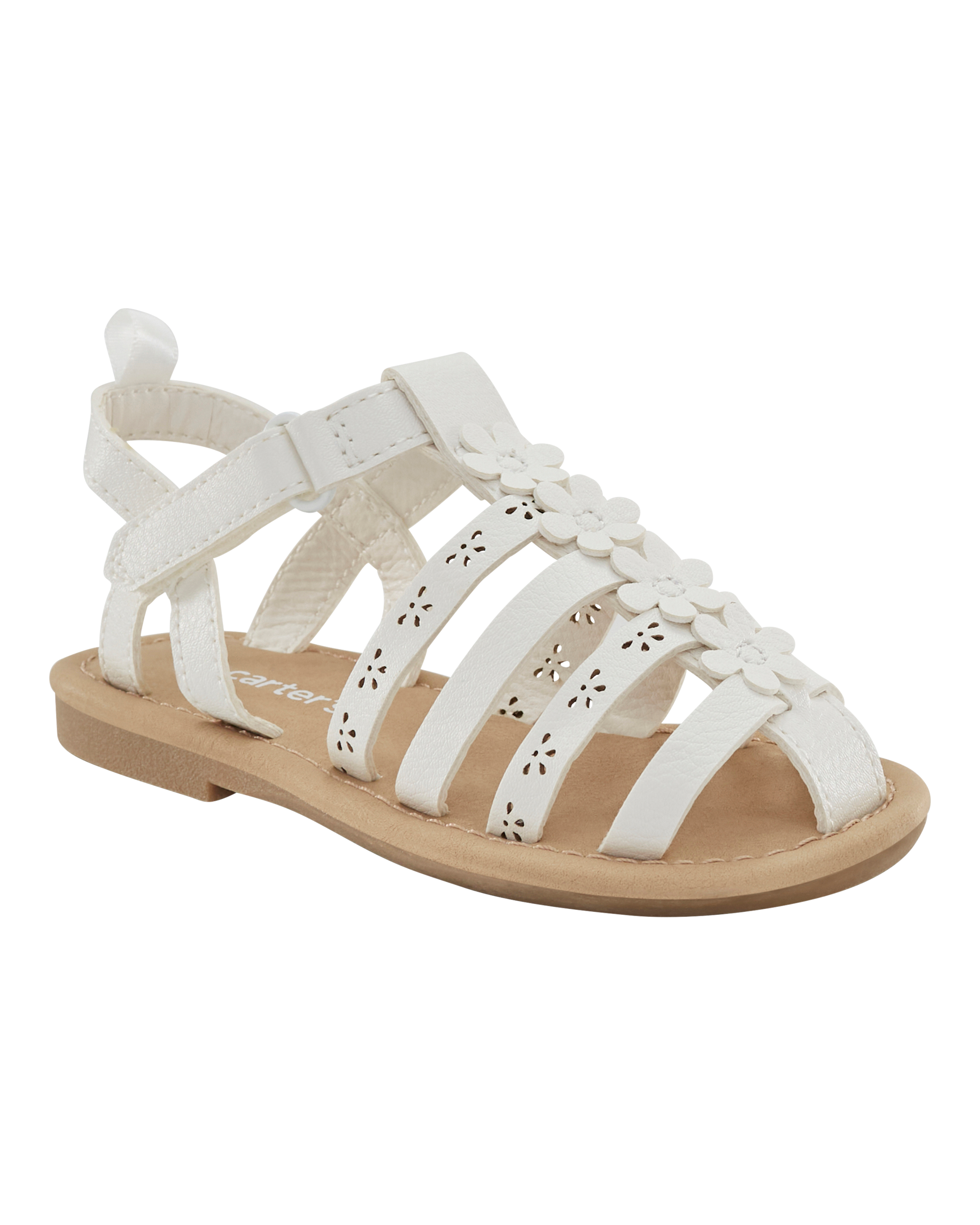 Toddler Casual Sandals - White, image 1 of 7 slides