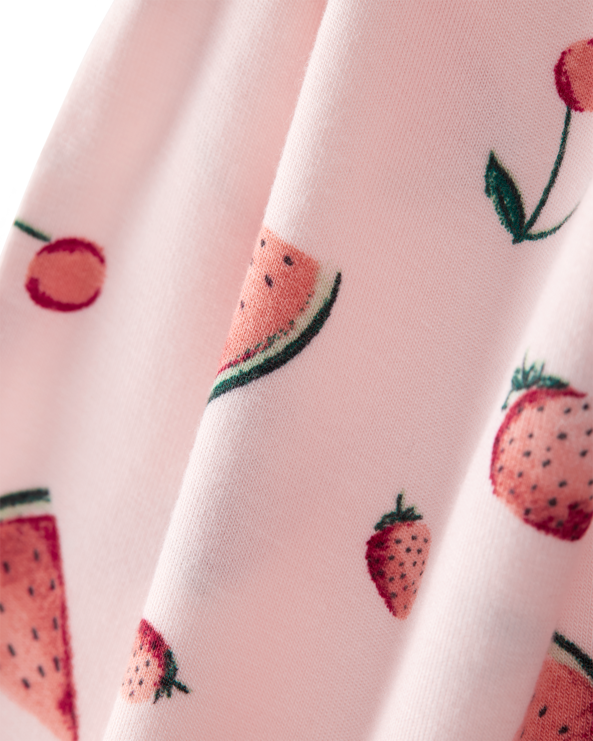 Toddler Girl Fruit Print PurelySoft 2-Piece Pajamas - Pink, image 2 of 5 slides