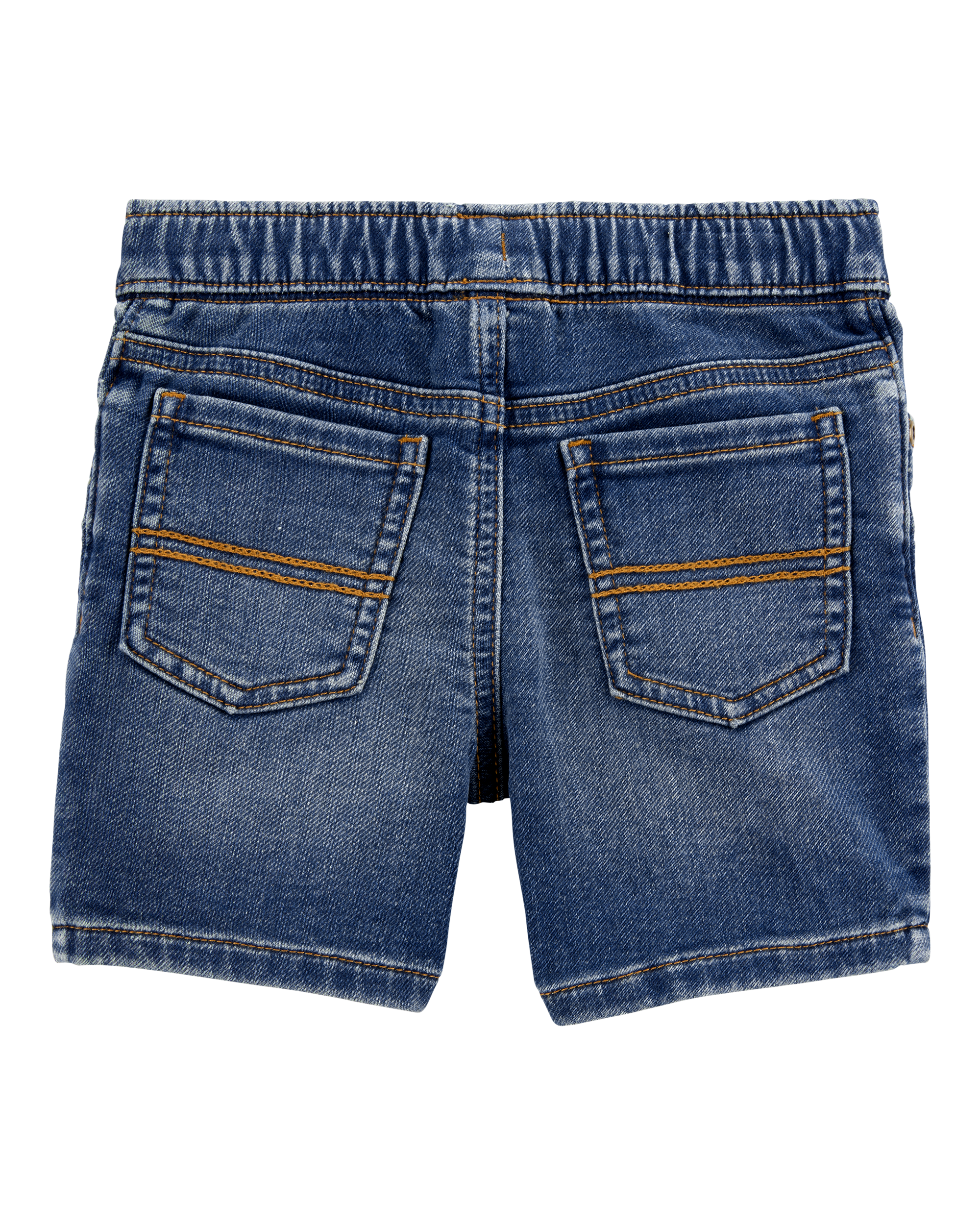 Baby Pull-On Denim Shorts - Navy, image 2 of 5 slides