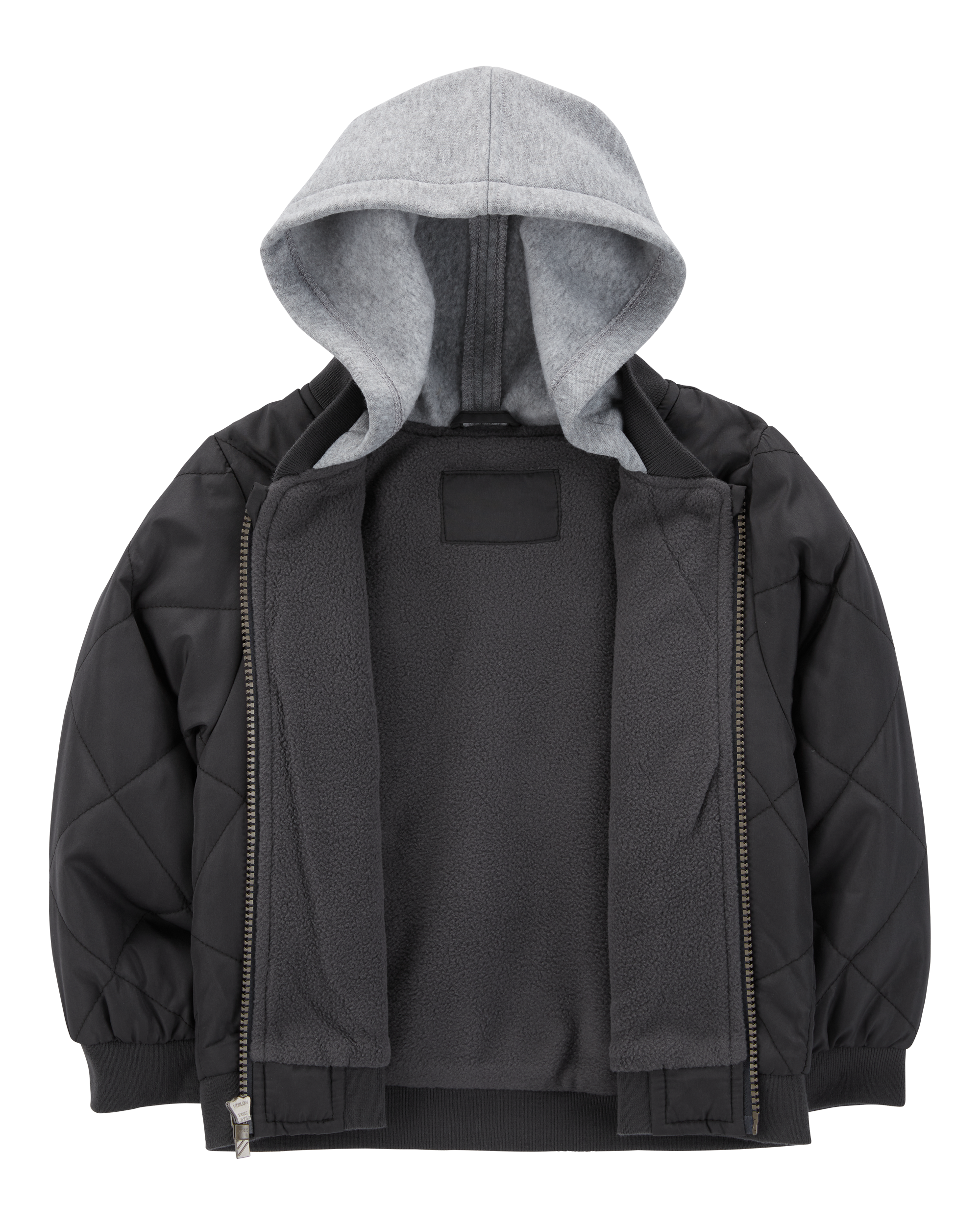 Black Toddler Quilted Bomber Jacket carters