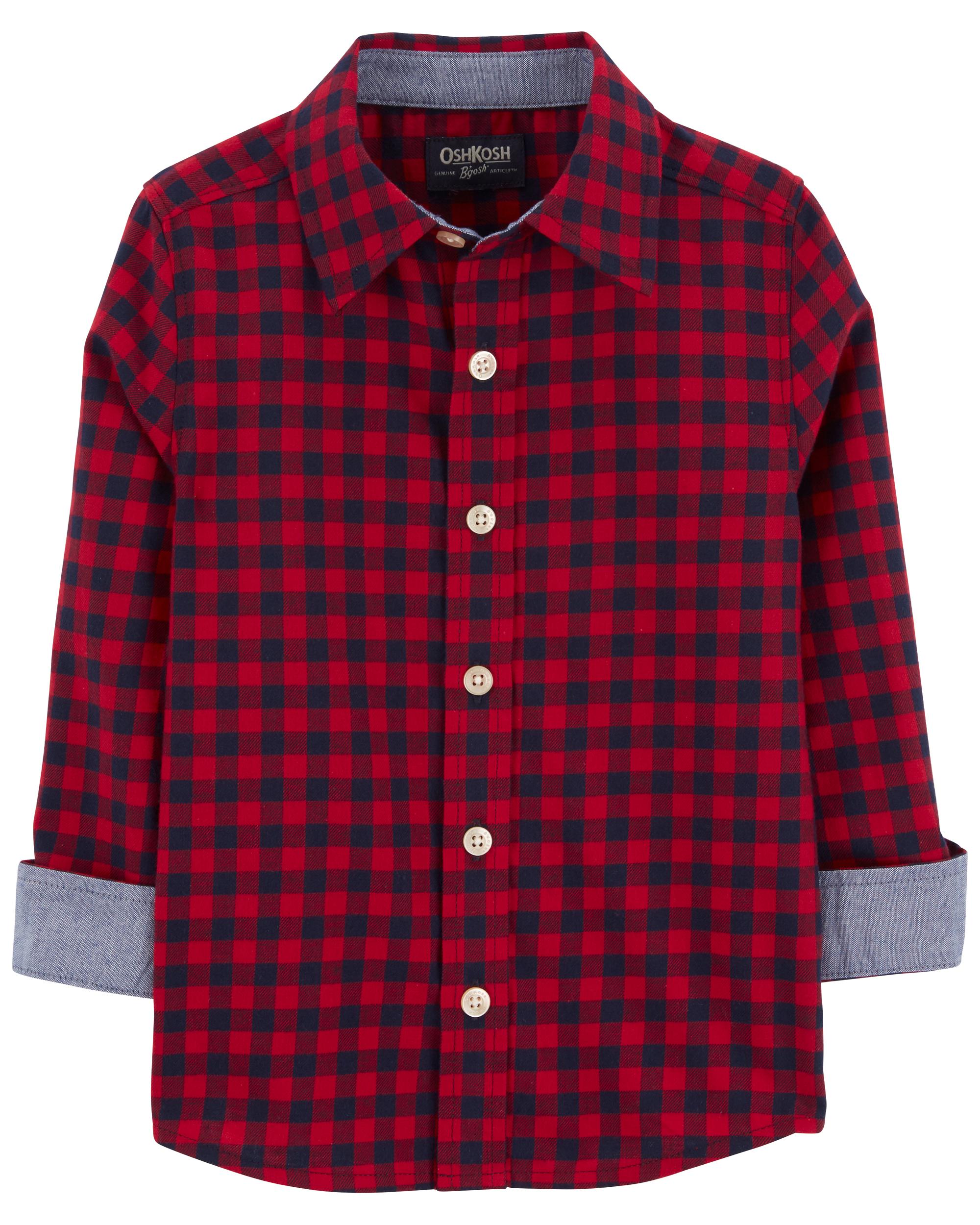 Family Matching: Plaid Button-Front Shirt, image 2 of 4 slides