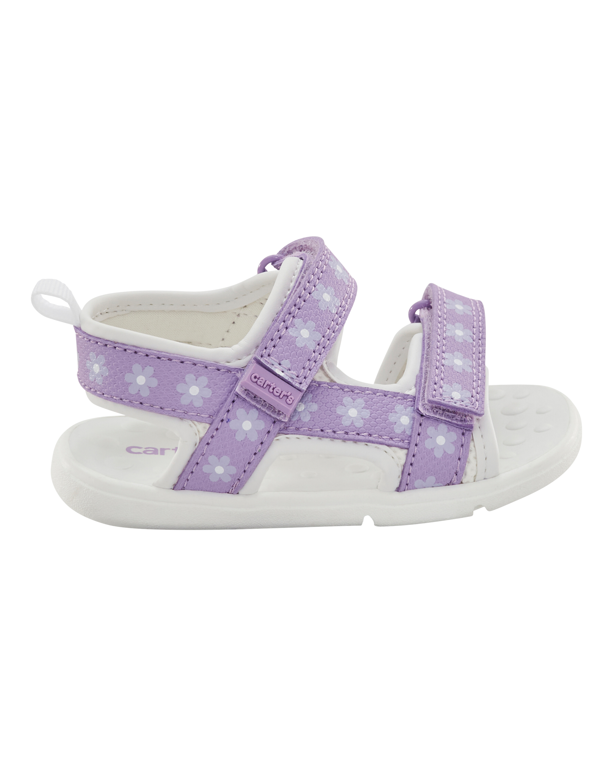 Baby Every Step® First Walker Floral Sandals - Purple/White, image 2 of 7 slides