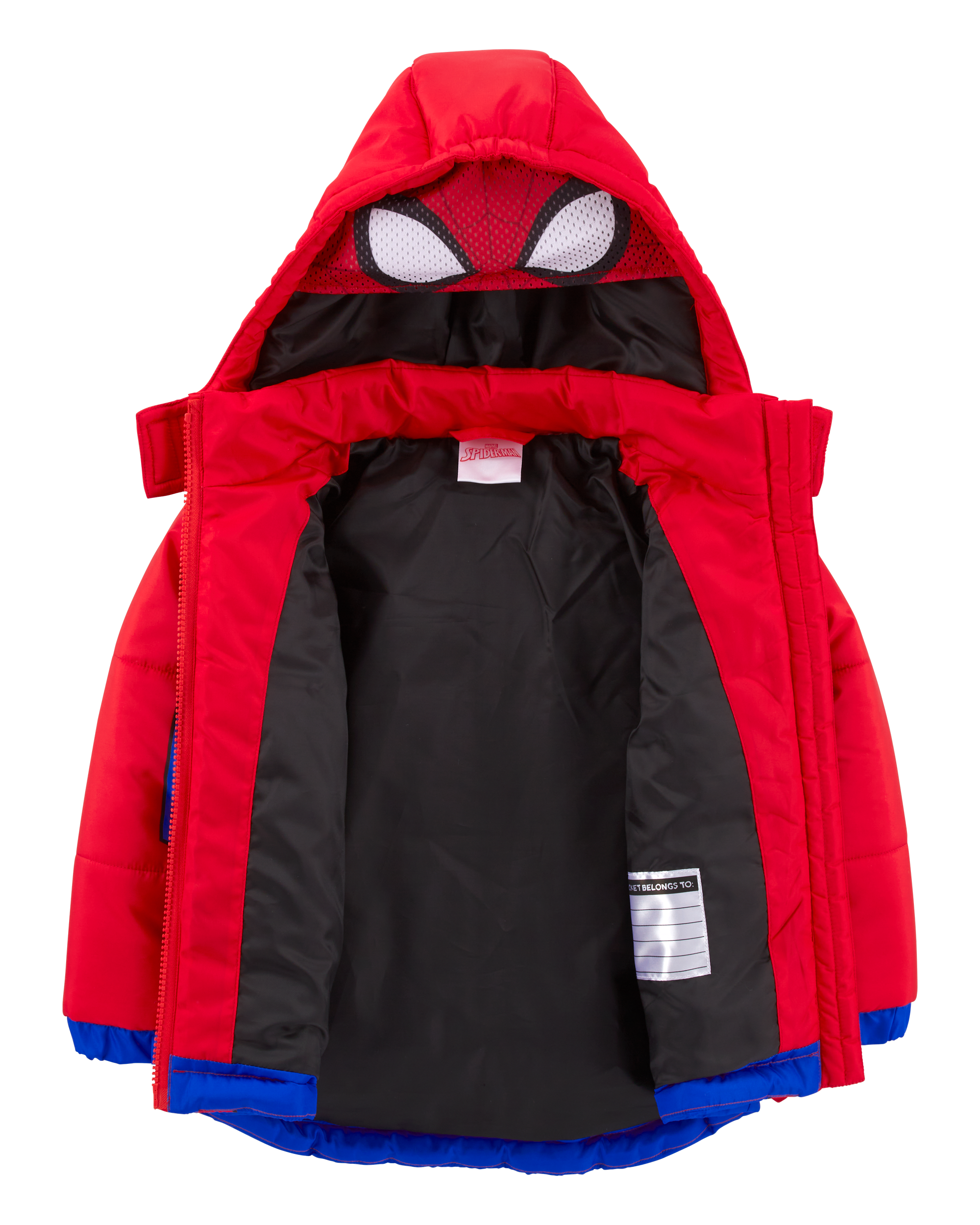 Red Blue Toddler Spider Man Puffer Jacket carters