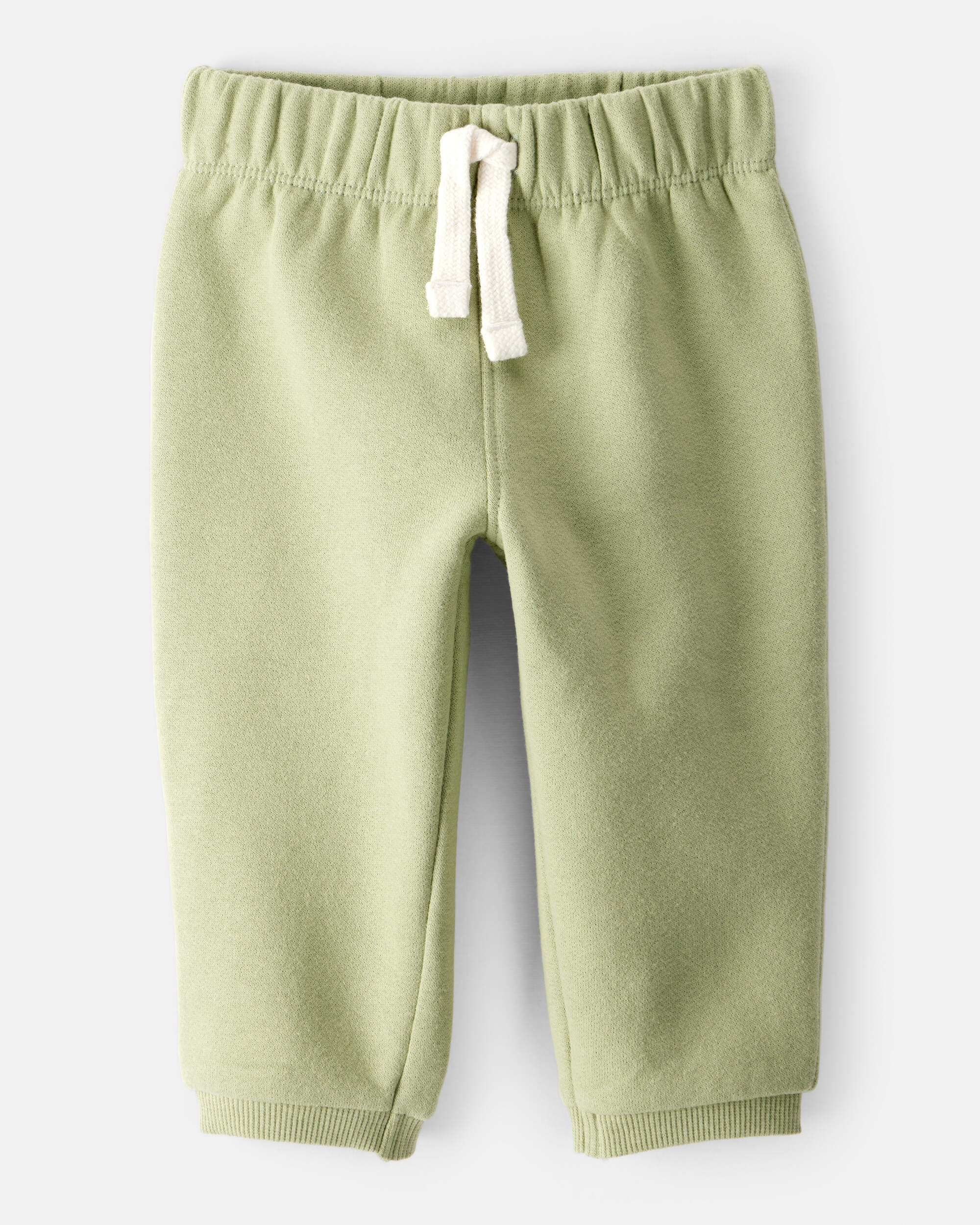 Baby Boy Cotton Pull-On Pants - Green, image 1 of 4 slides