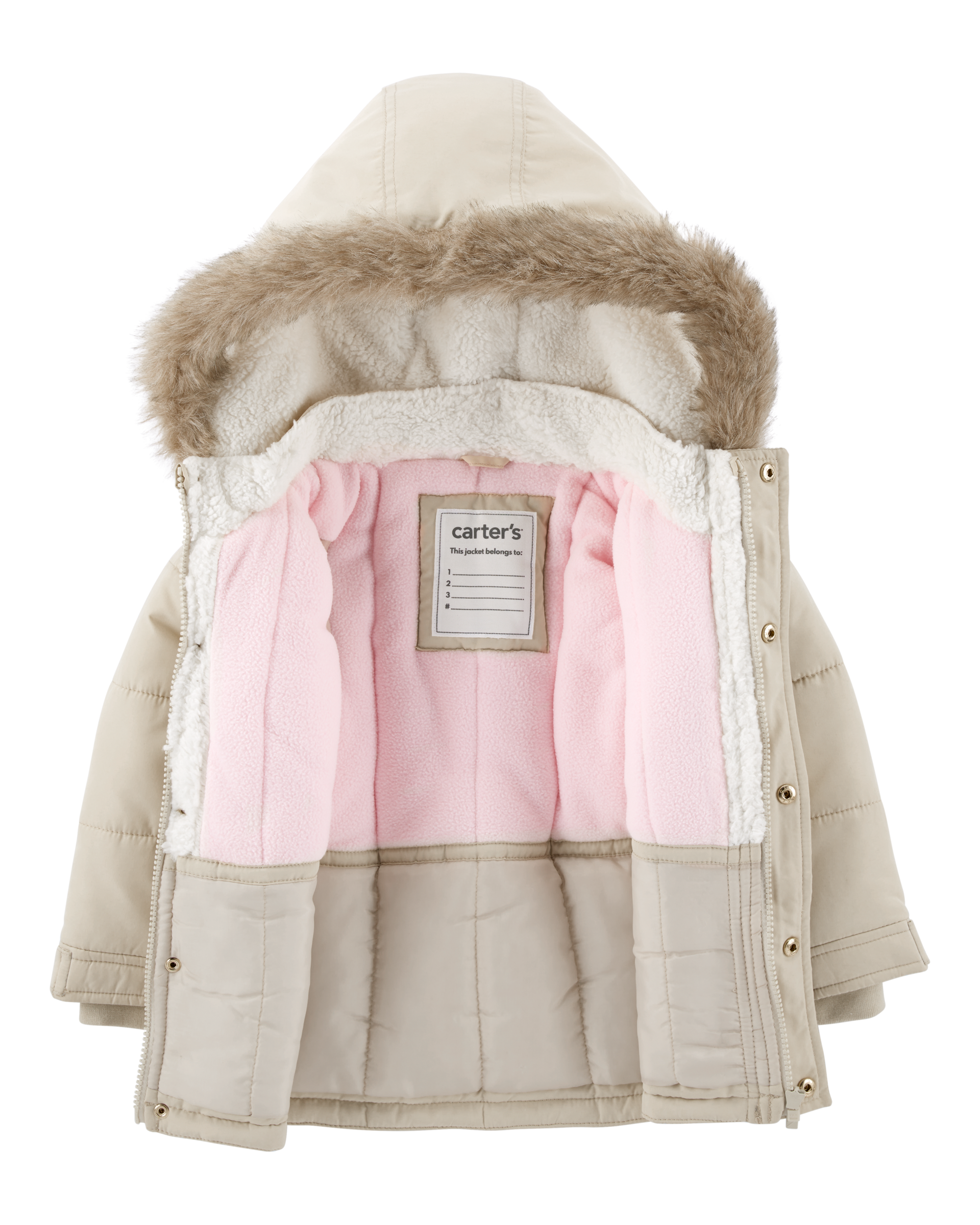 Toddler Faux Fur Hooded Parka