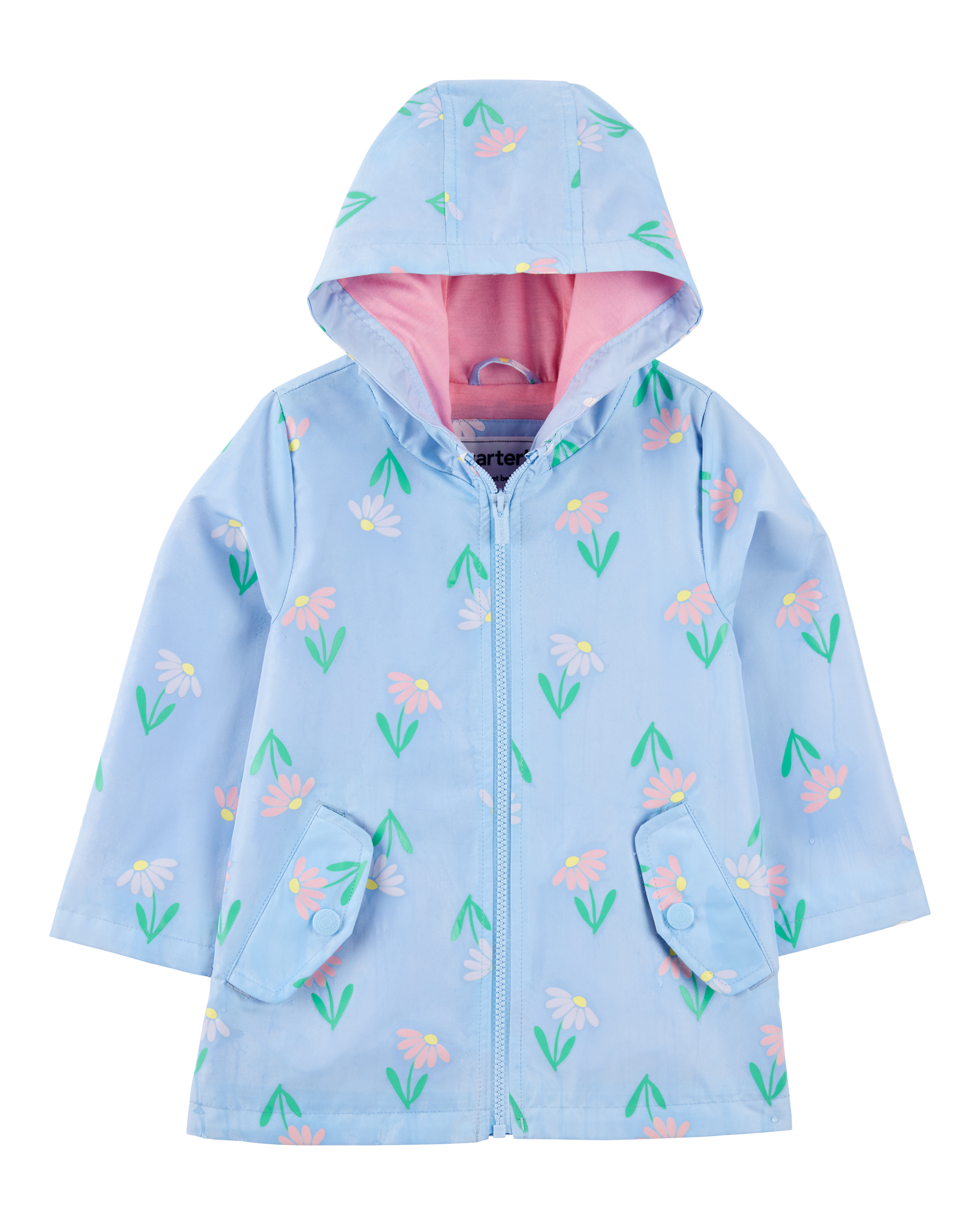 Color Changing Rain Jacket - Blue, image 3 of 6 slides