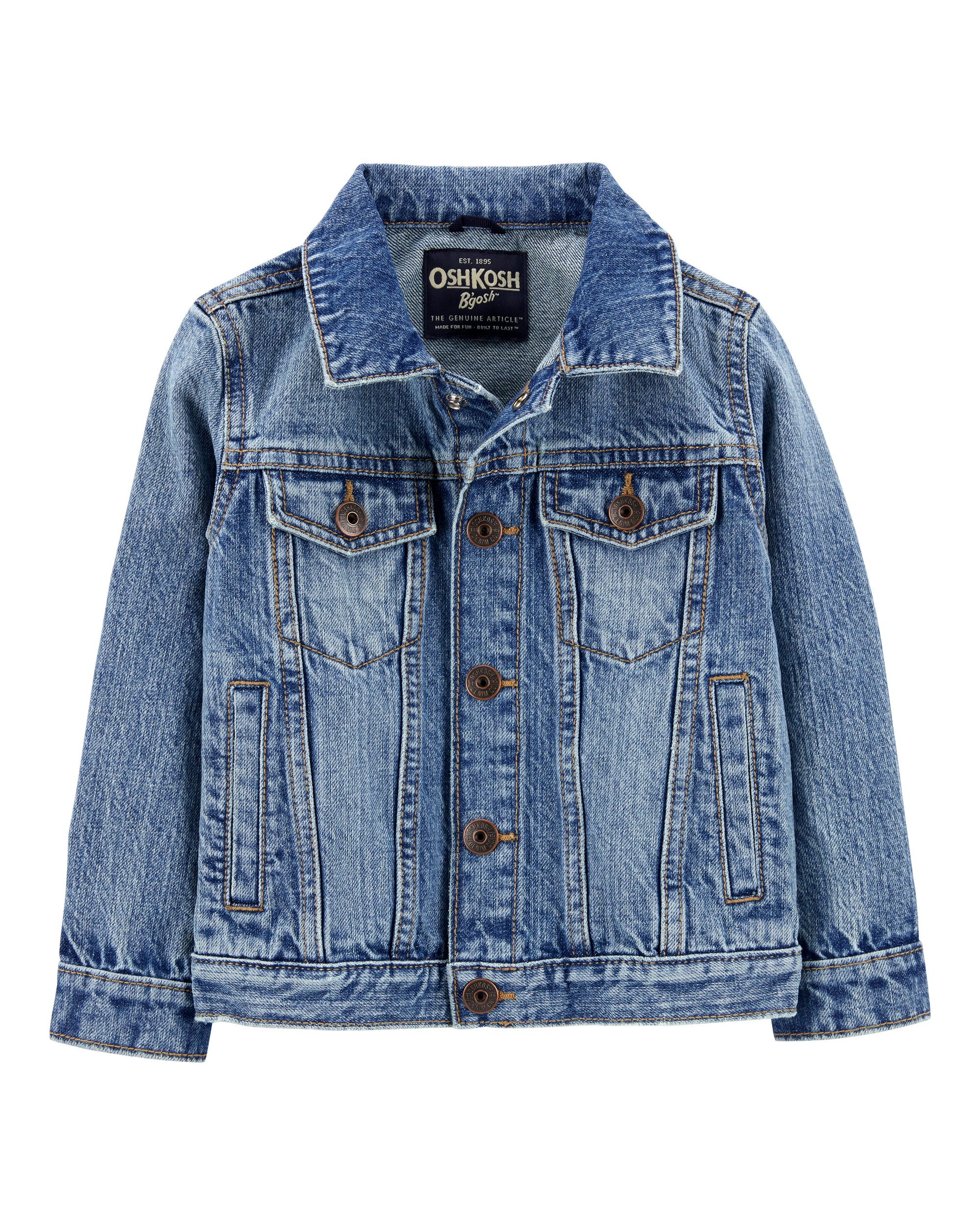 Toddler Denim Jacket - Medium Wash, image 1 of 3 slides