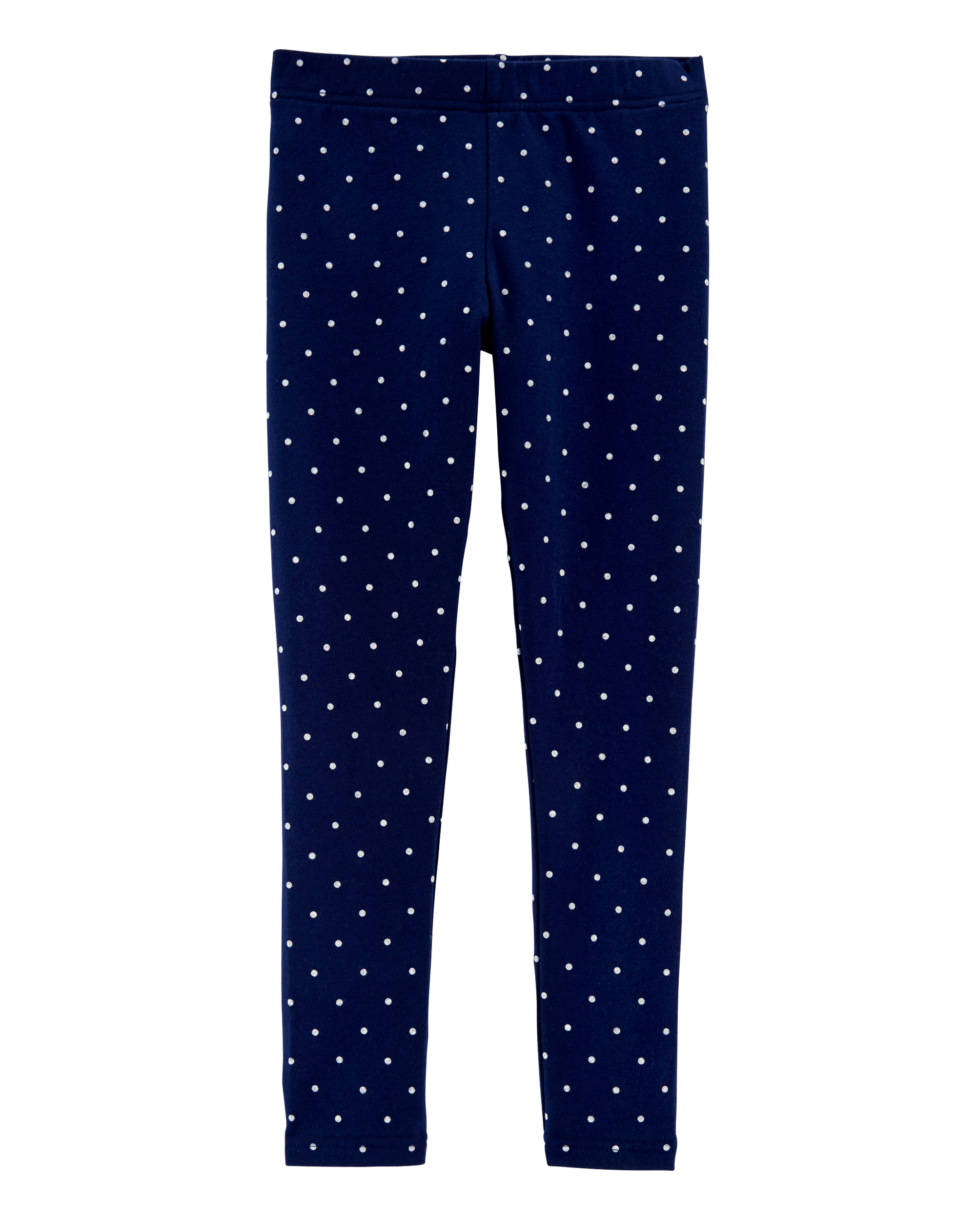 Kid Cotton Polka Dot Stretch Leggings, image 1 of 4 slides