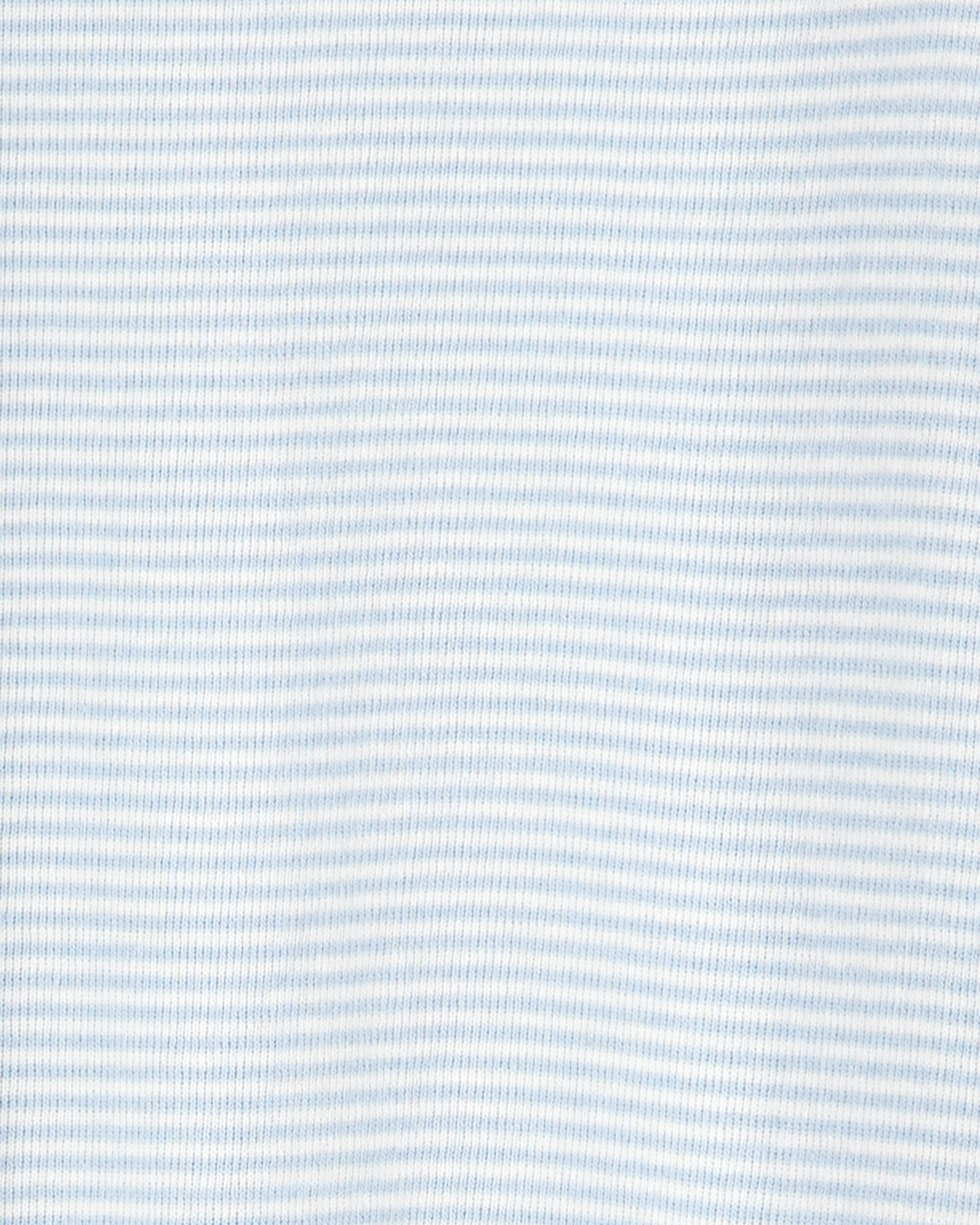 Baby 2-Pack Sleeper Gowns - Blue/White, image 3 of 7 slides