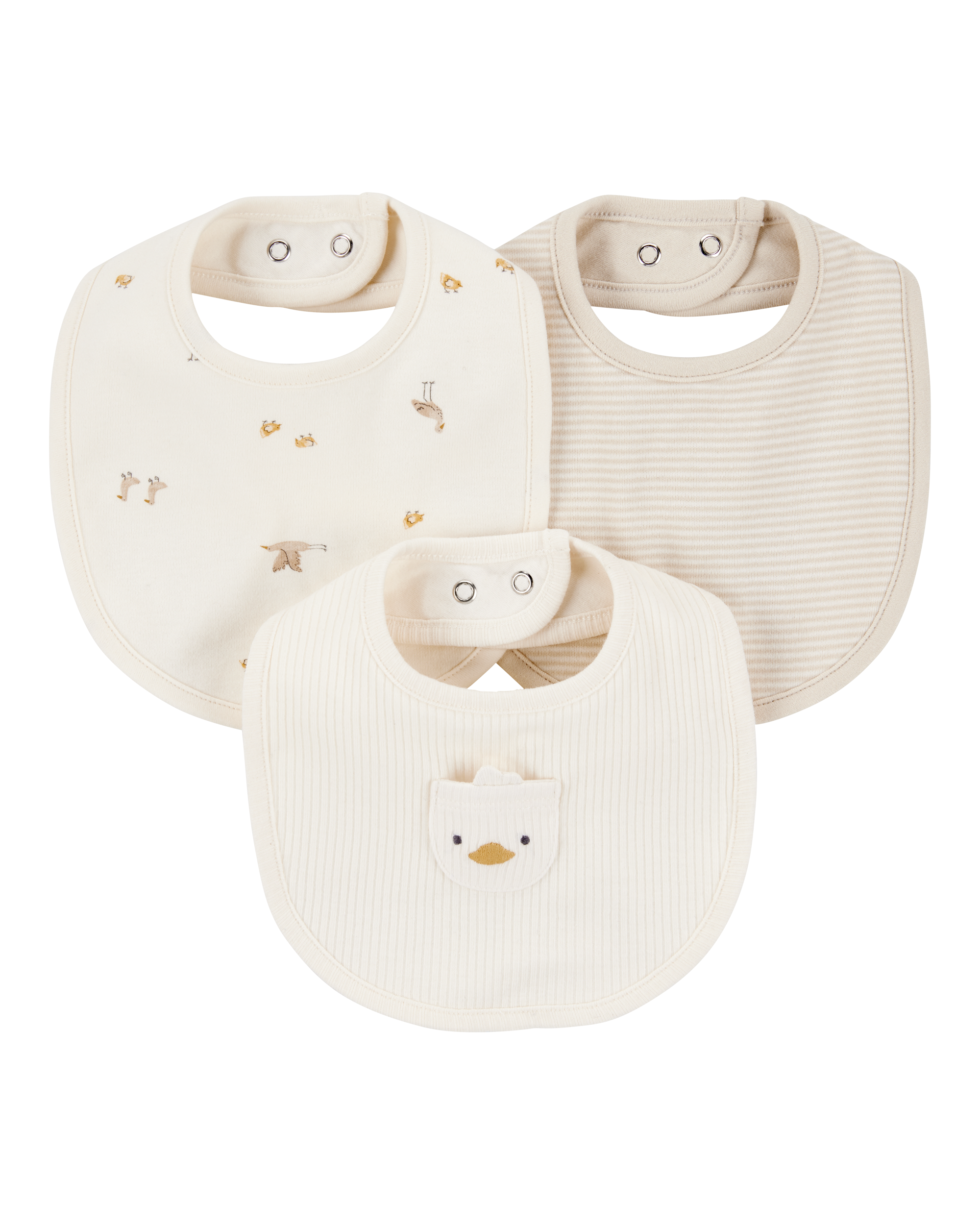 Baby 3-Pack Duck Bibs, image 1 of 4 slides
