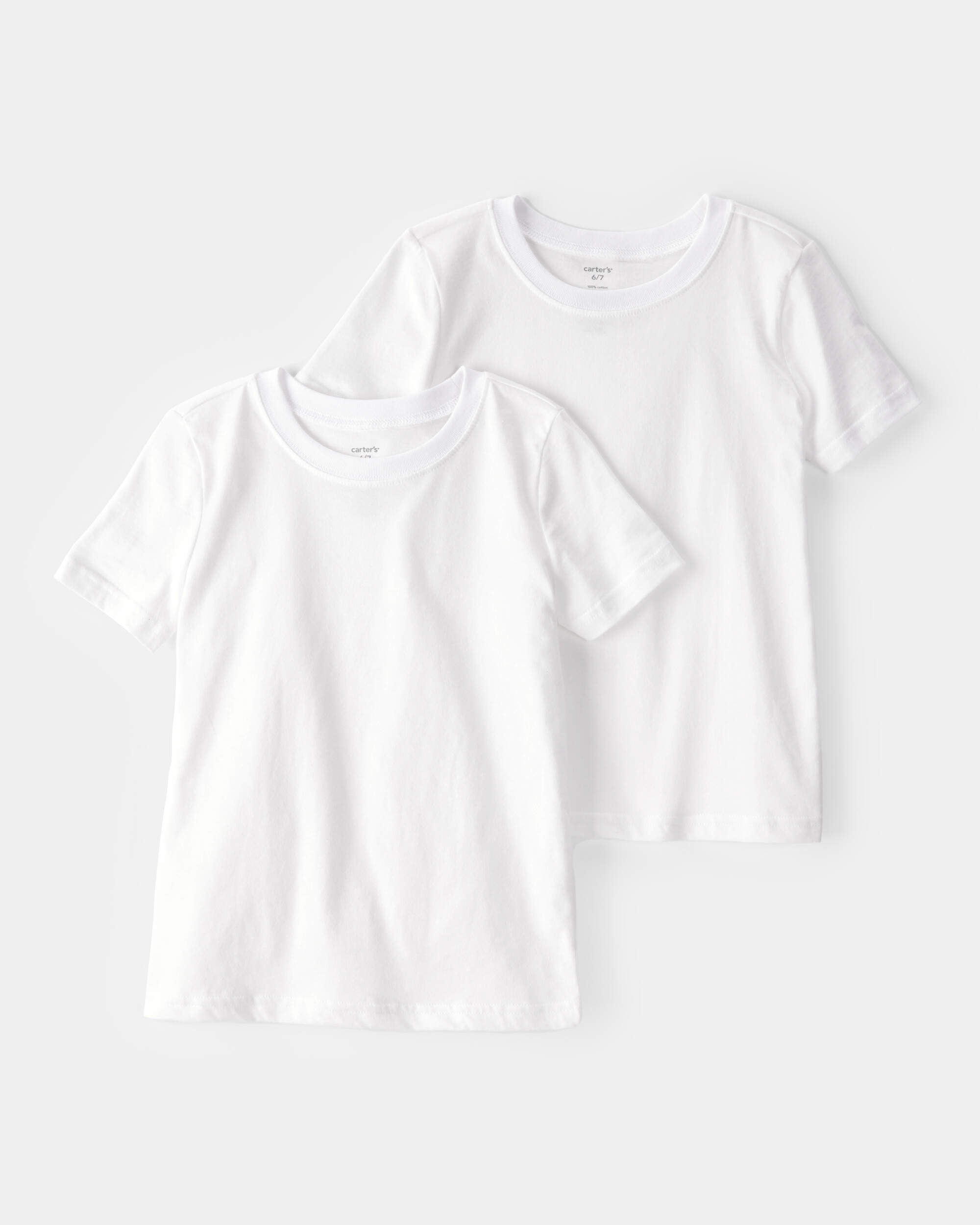 2-Pack Cotton Undershirts, image 1 of 2 slides