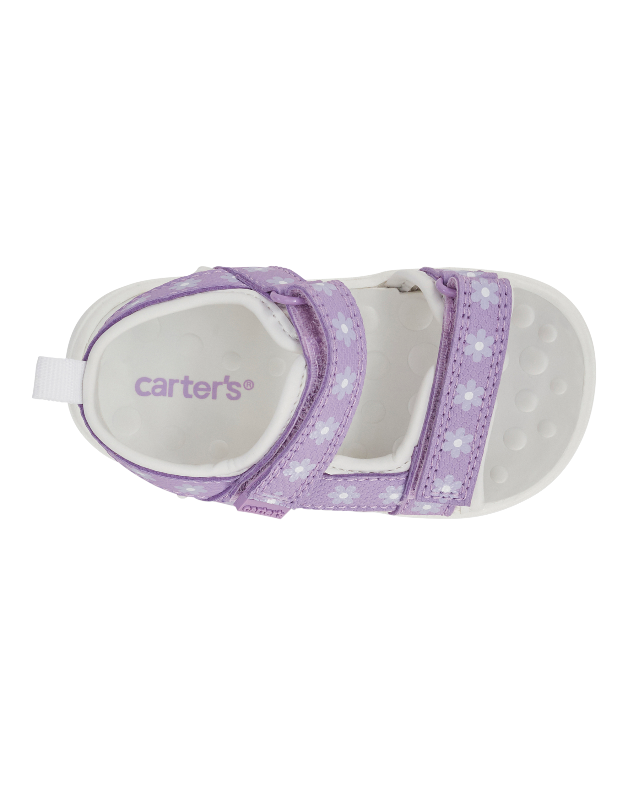 Baby Every Step® First Walker Floral Sandals - Purple/White, image 4 of 7 slides