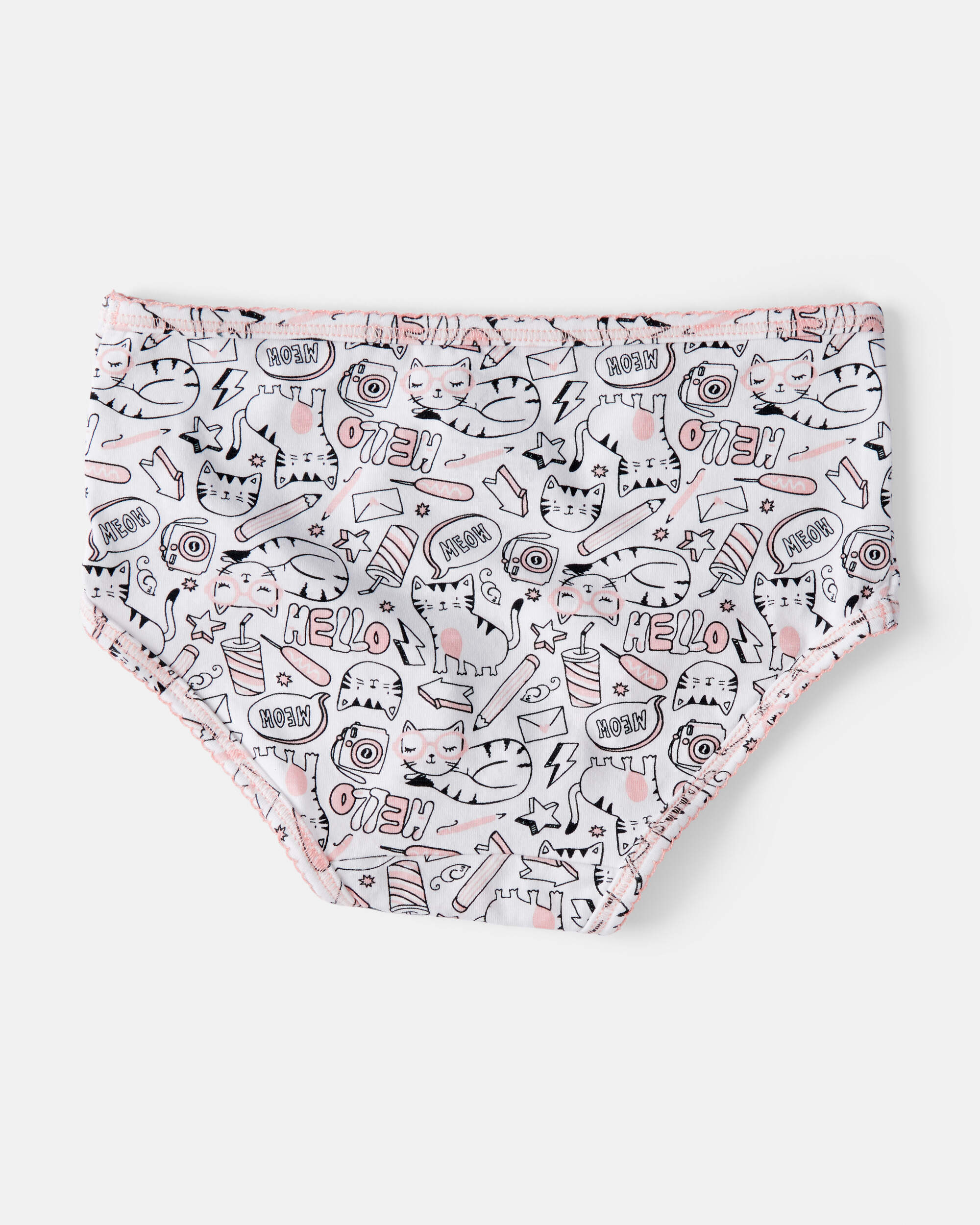 Kid 7-Pack Unicorn Print Brief Stretch Cotton Underwear, image 2 of 3 slides