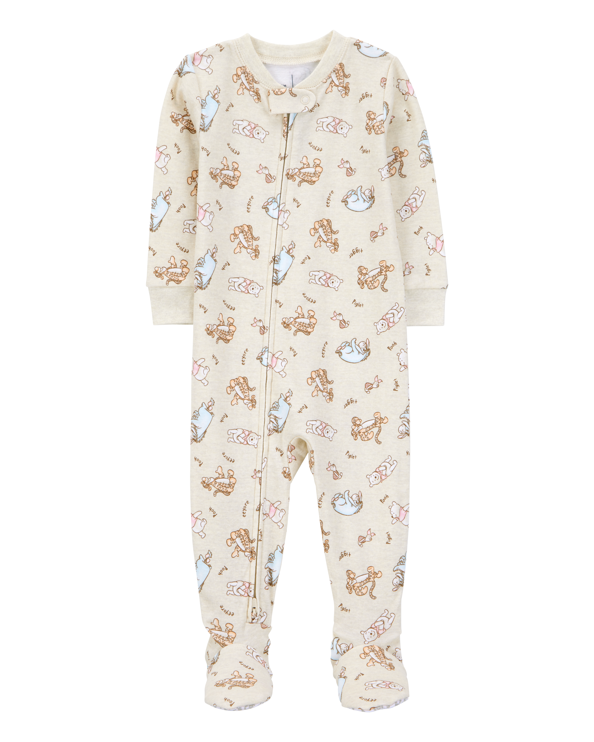 Baby Winnie The Pooh Snug Fit Cotton Footie 1-Piece Pajamas, image 1 of 3 slides