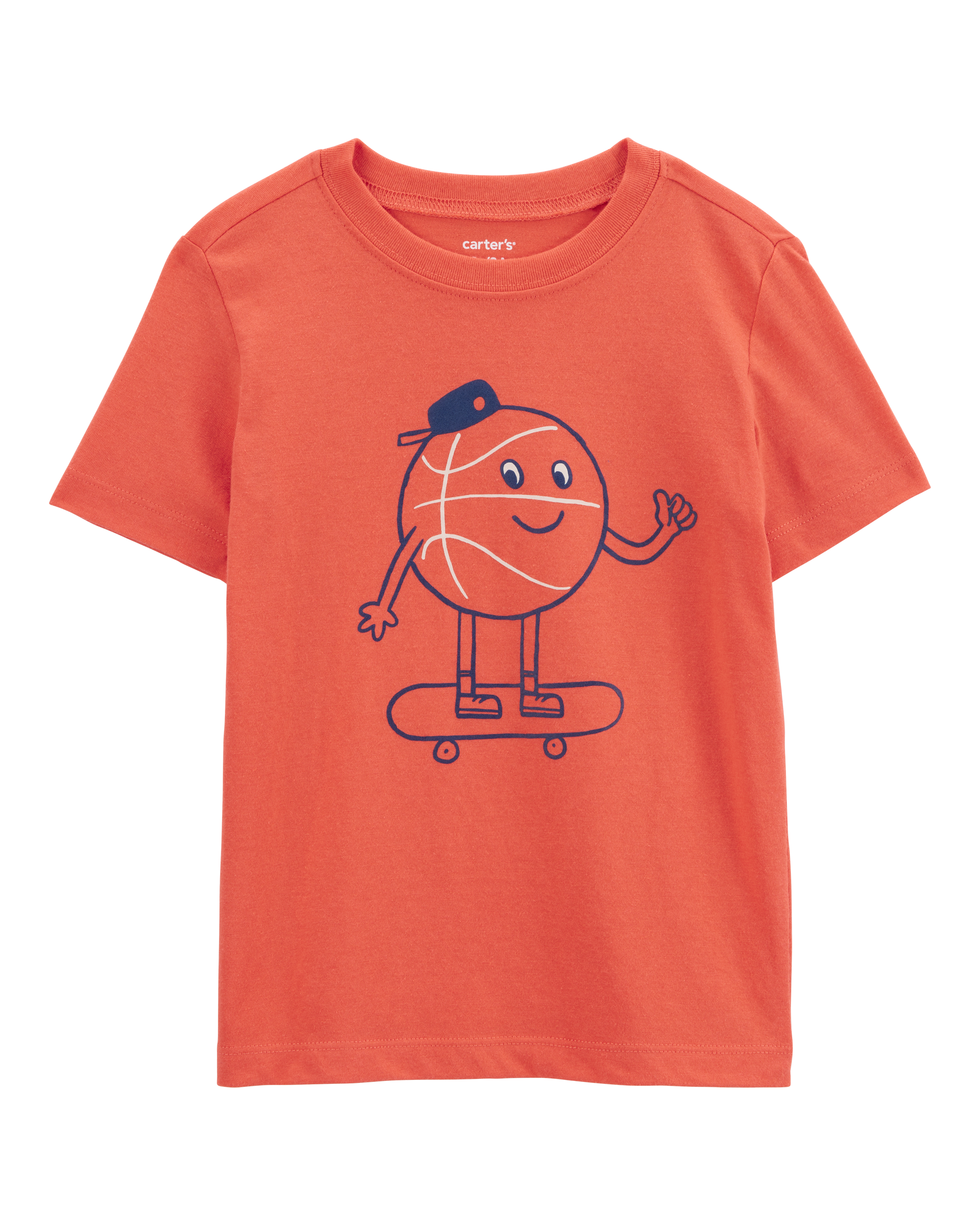 Toddler Boy Basketball Short-Sleeve Graphic Tee - Orange, image 1 of 3 slides