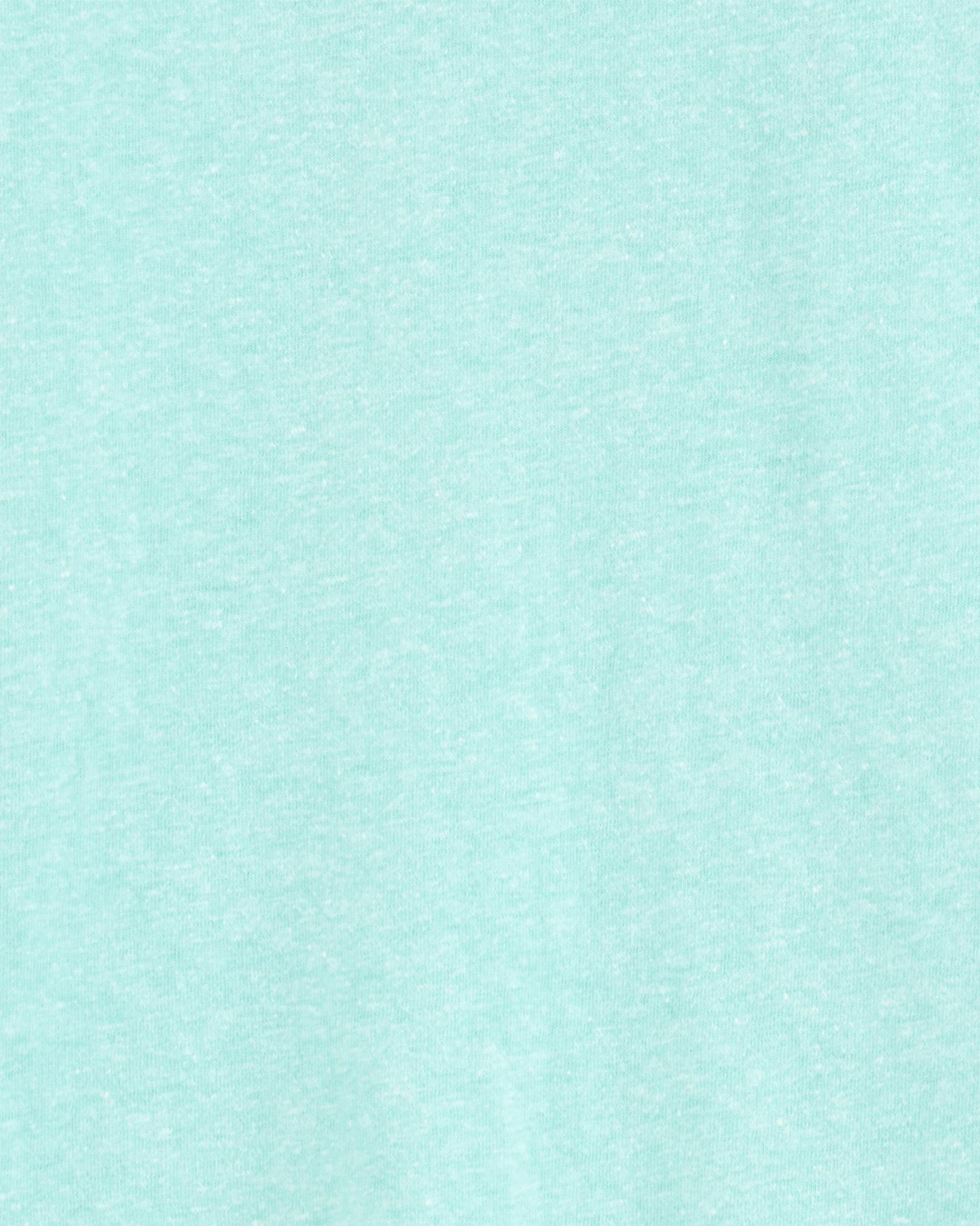 Kid Pocket Henley Tee - Turquoise, image 2 of 4 slides
