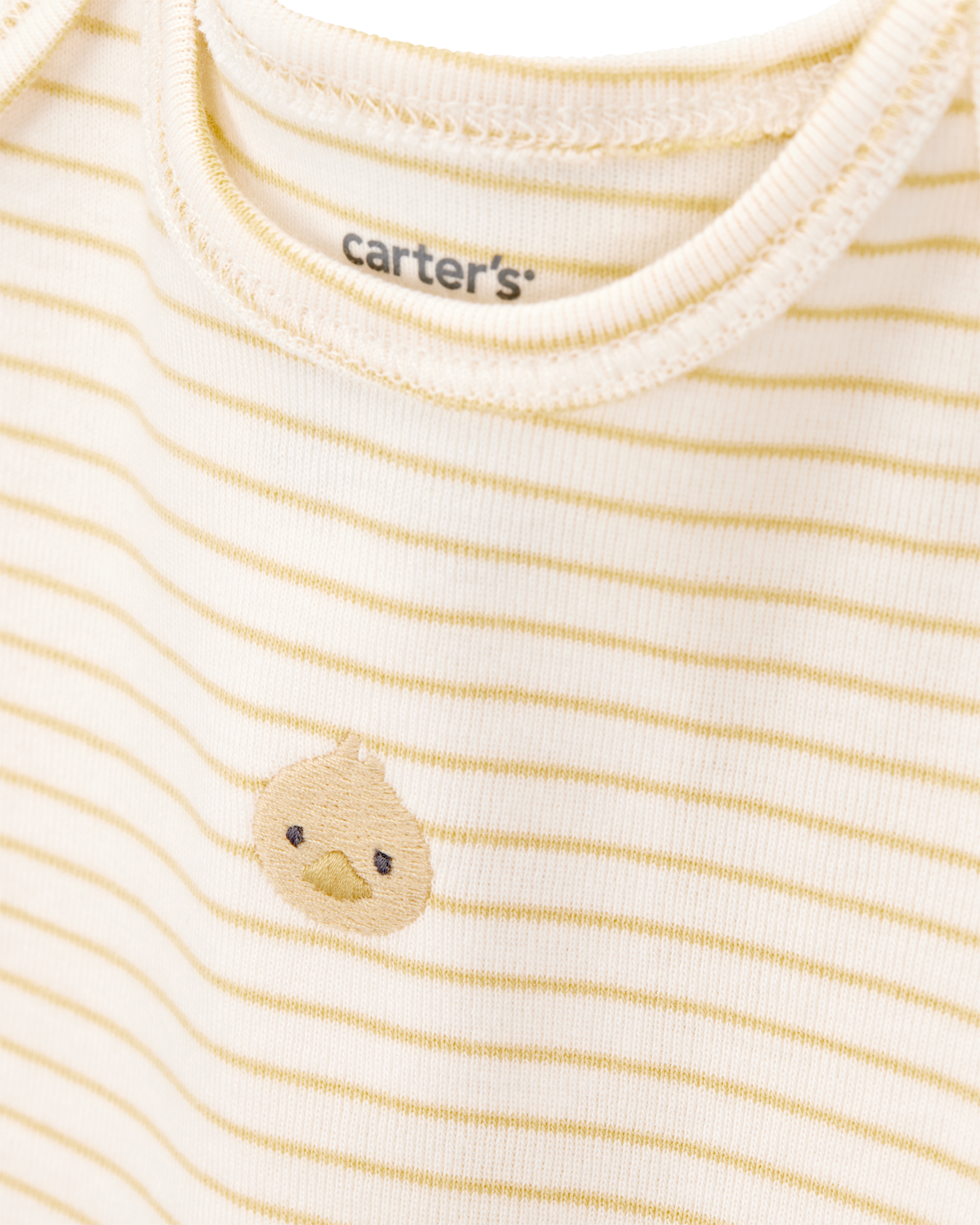 Baby 3-Piece Duck Little Cardigan Set - Ivory, image 2 of 6 slides