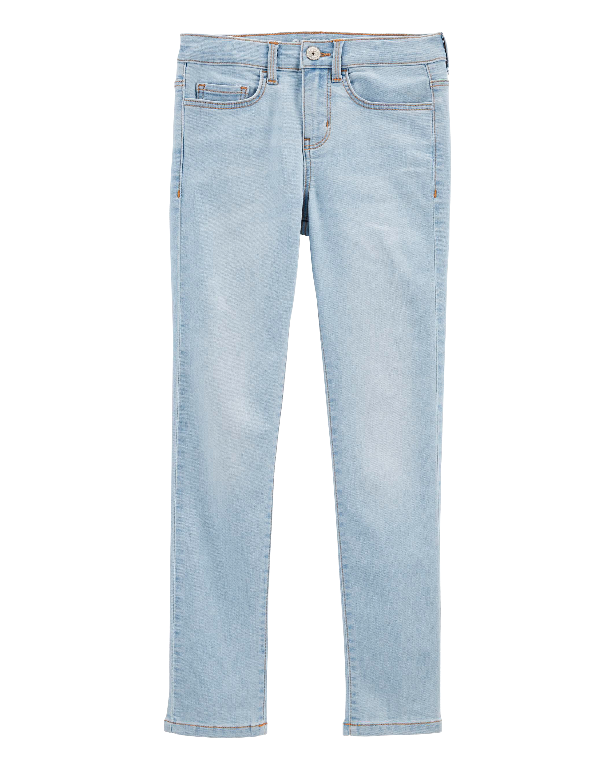 Kid Blue Ice Wash Slim Fit Skinny-Leg Jeans, image 1 of 5 slides