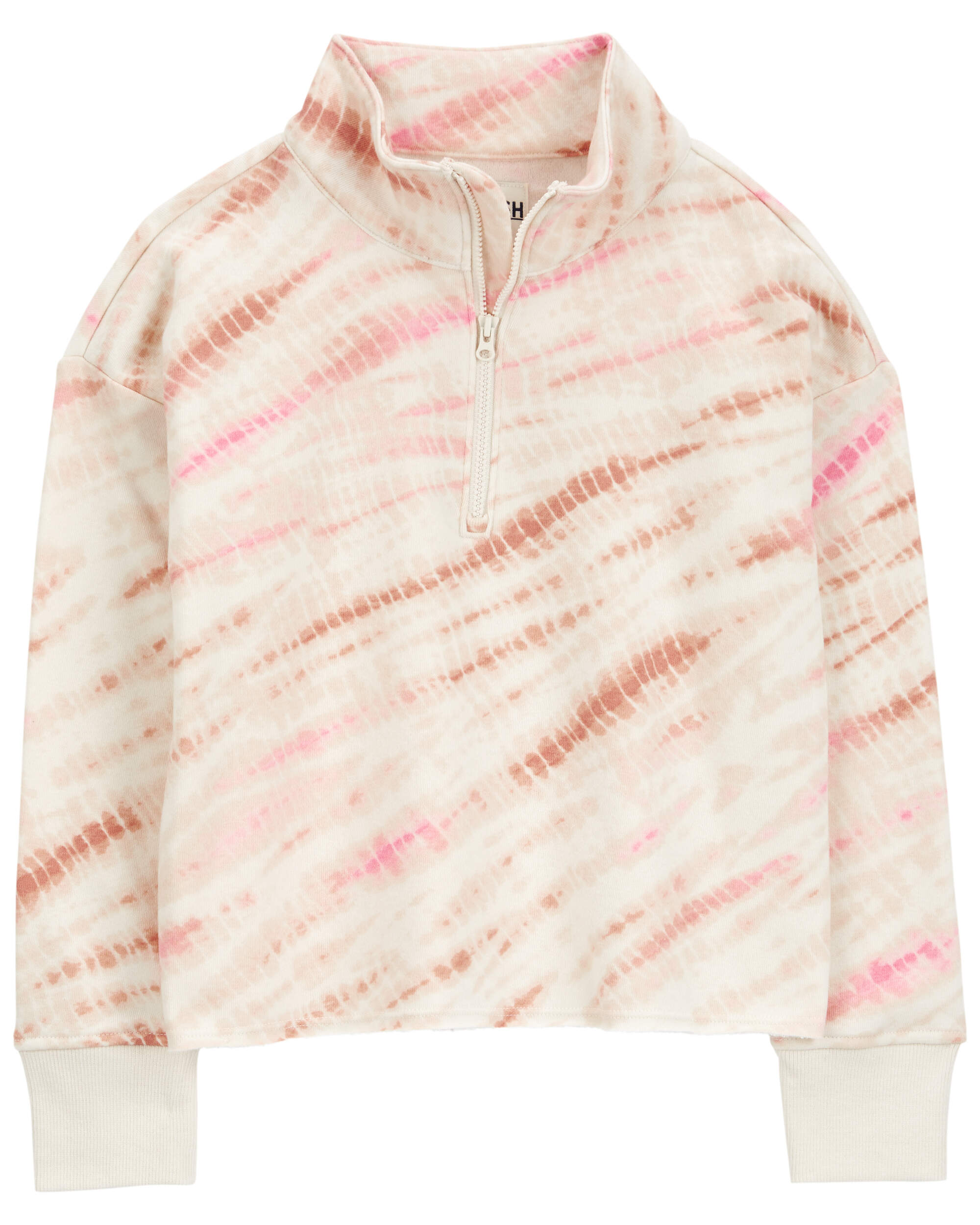 Multi Kid Tie Dye Fleece Pullover