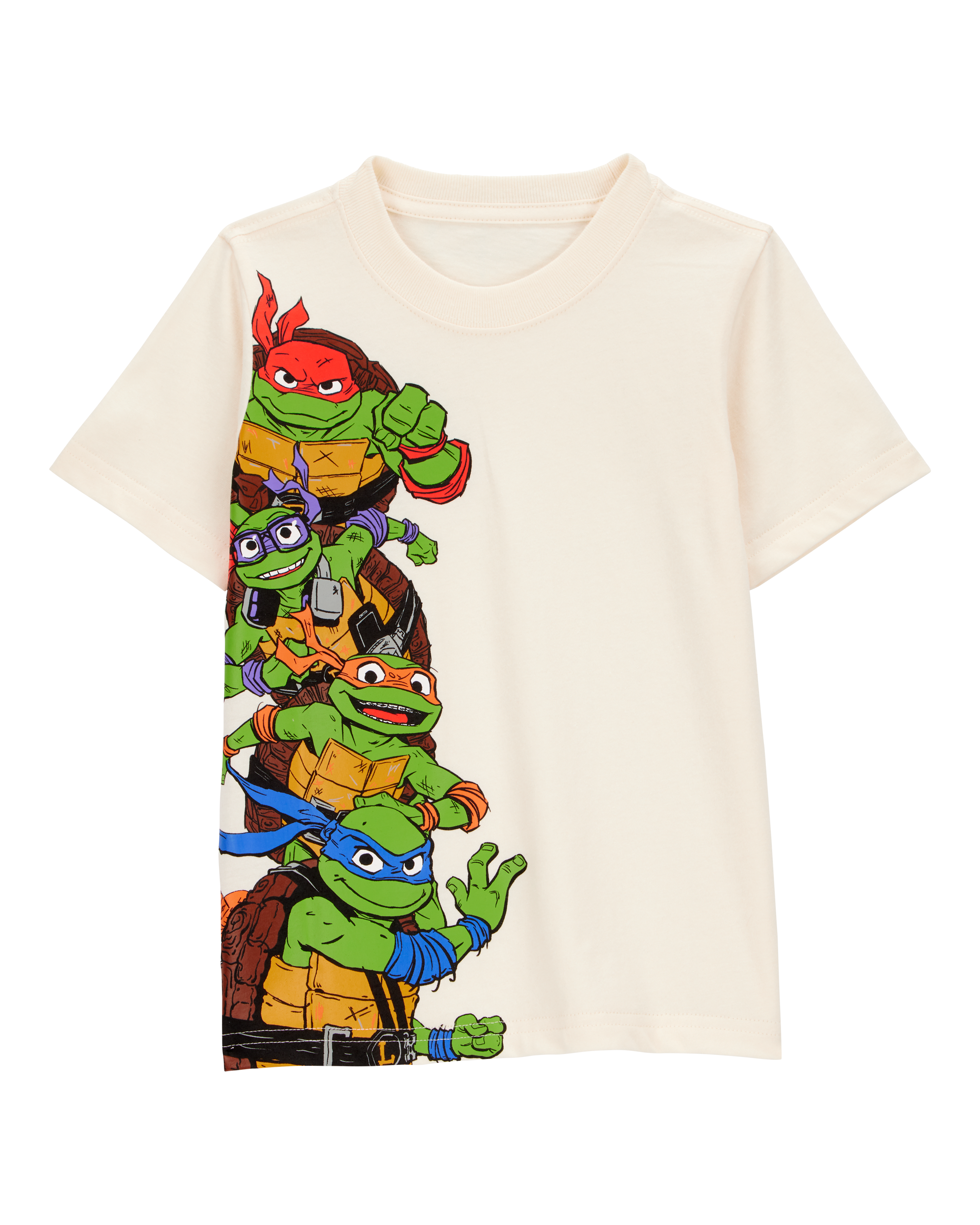 Toddler Teenage Mutant Ninja Turtles™ Short-Sleeve Graphic Tee - Cream, image 1 of 2 slides