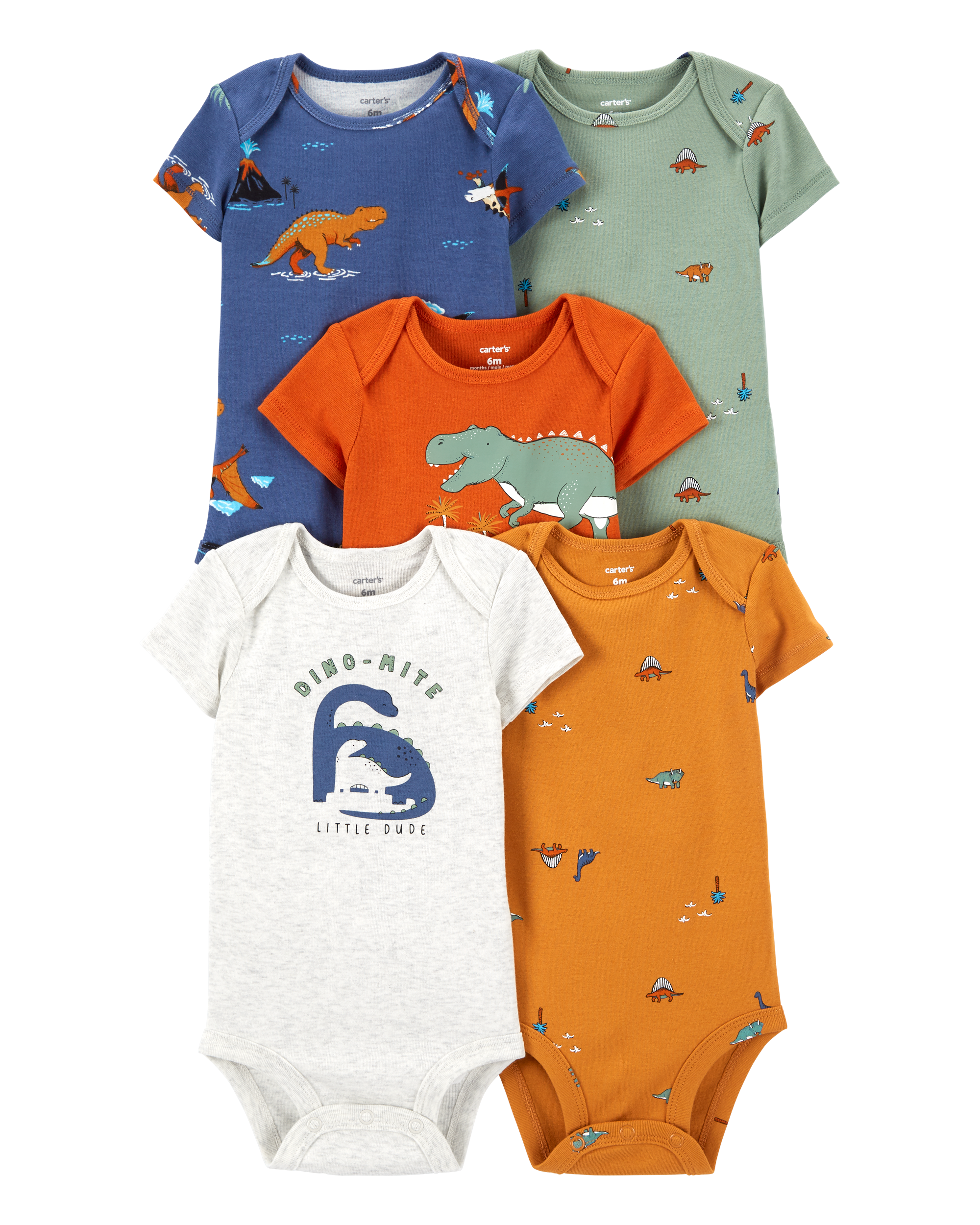 Baby 5-Pack Short-Sleeve Bodysuits, image 1 of 7 slides