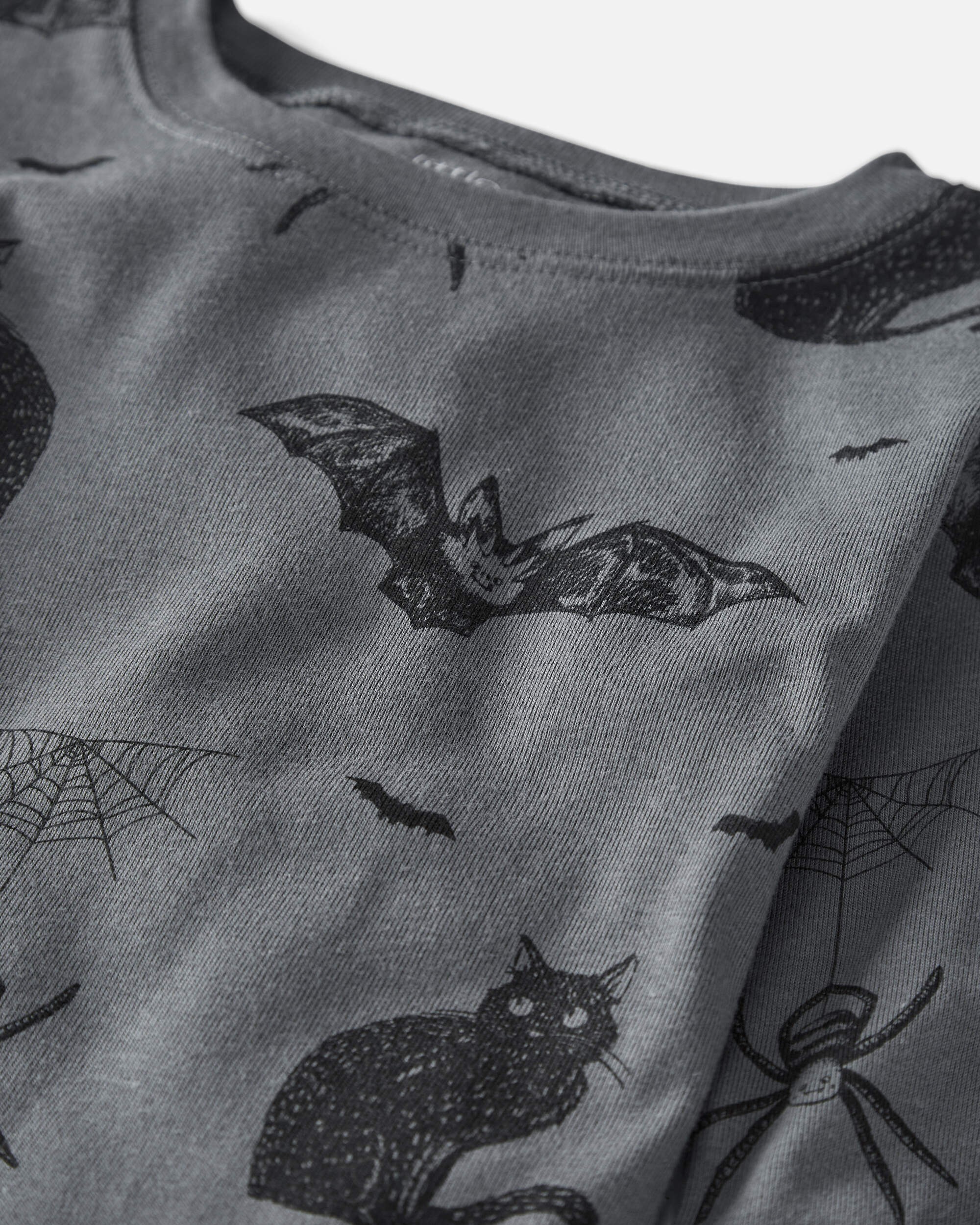 Kid Organic Cotton Pajamas in Spooky Creatures Print, image 2 of 5 slides