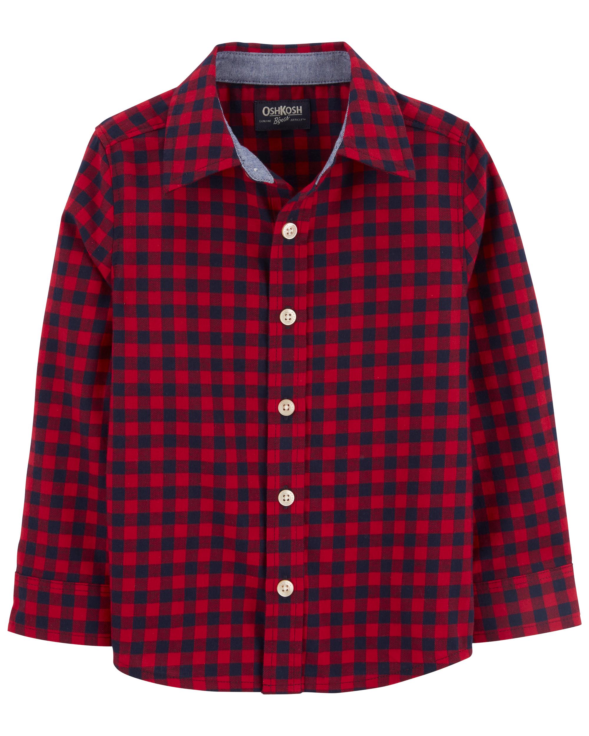 Family Matching: Plaid Button-Front Shirt, image 1 of 4 slides